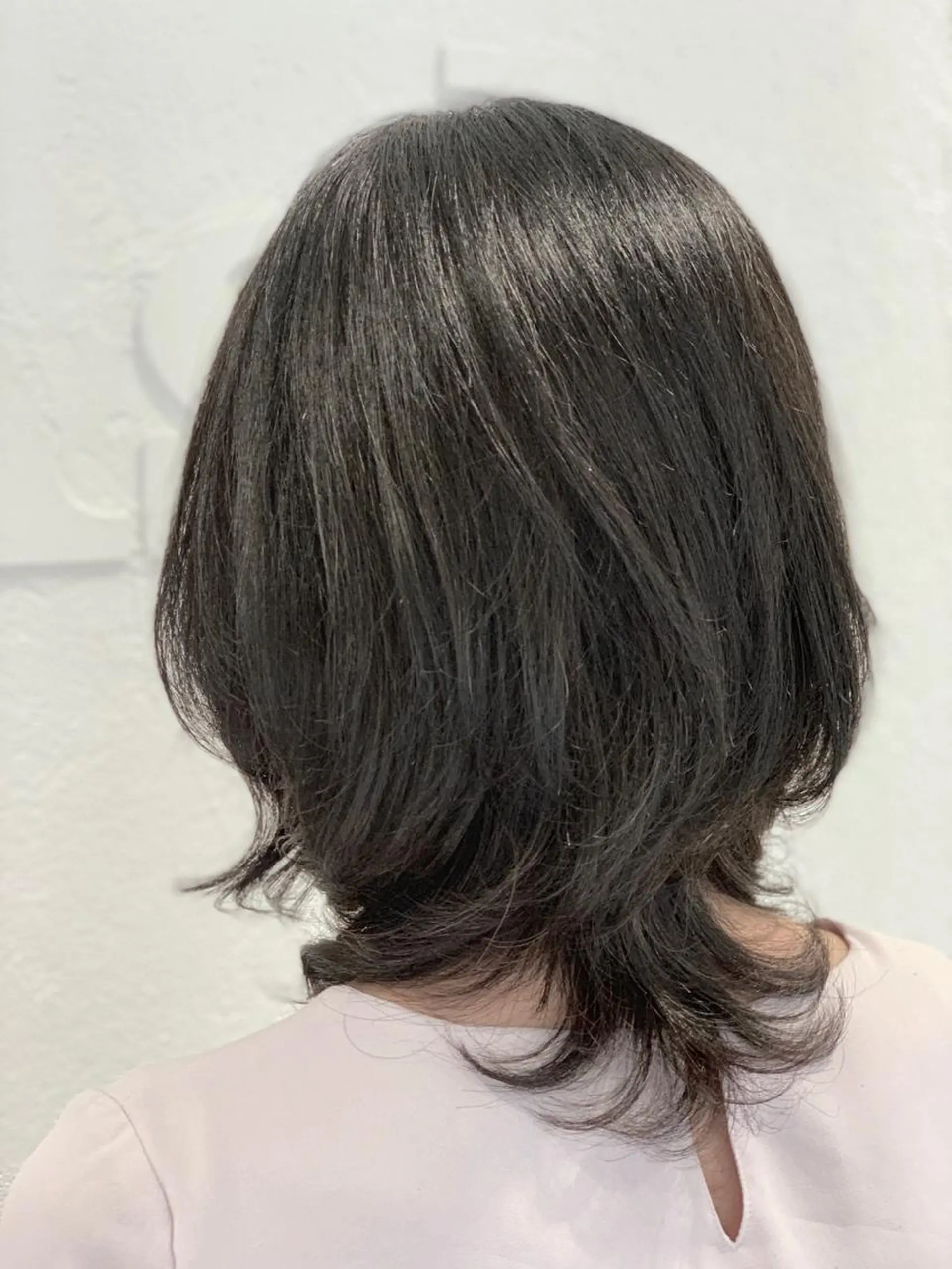 ミディアム パーマ 飯田 真澄のヘアスタイル