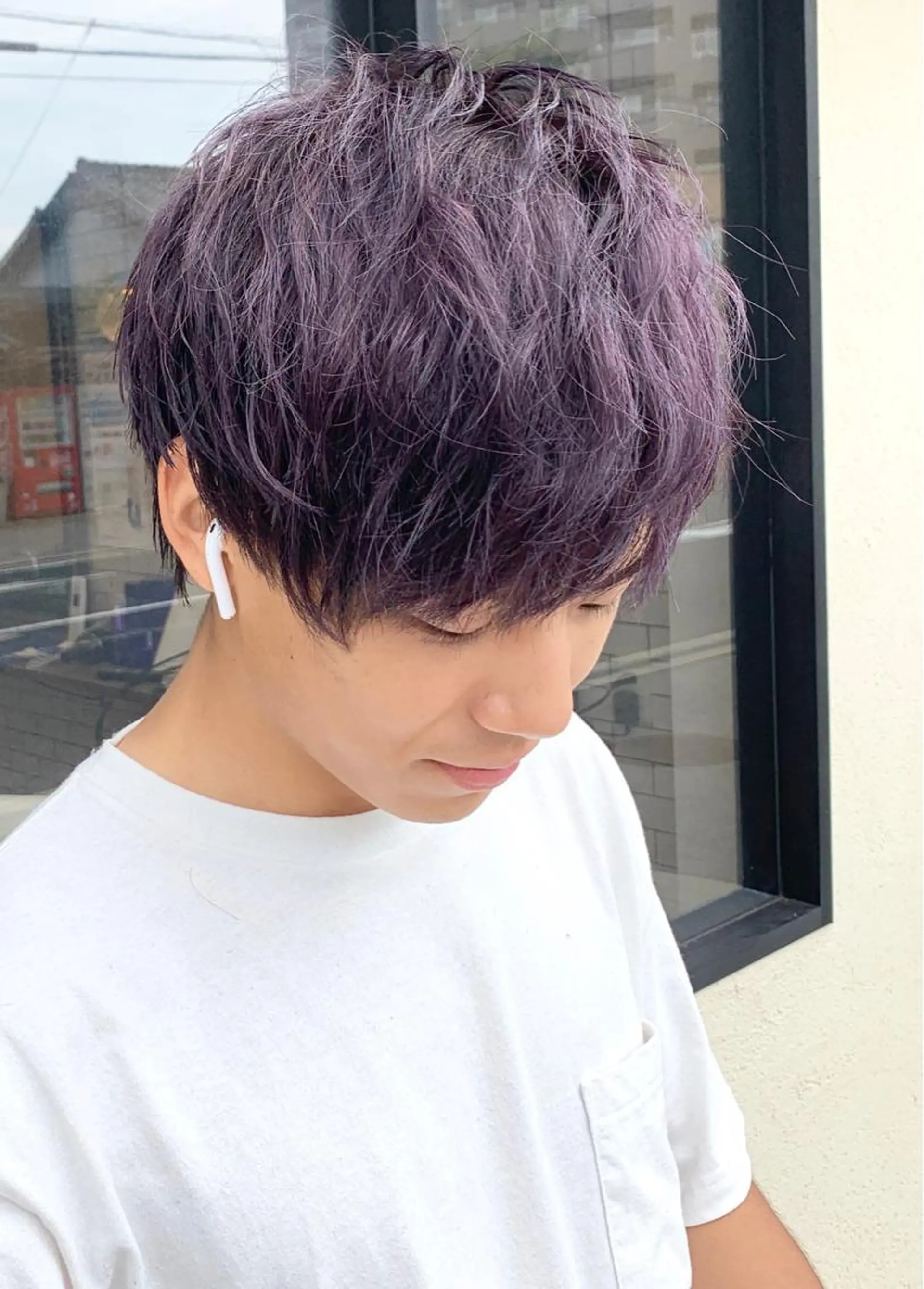 ショート カラー メンズ 【男性専門】岩崎凌 ✂︎楽しい時間を!のヘアスタイル