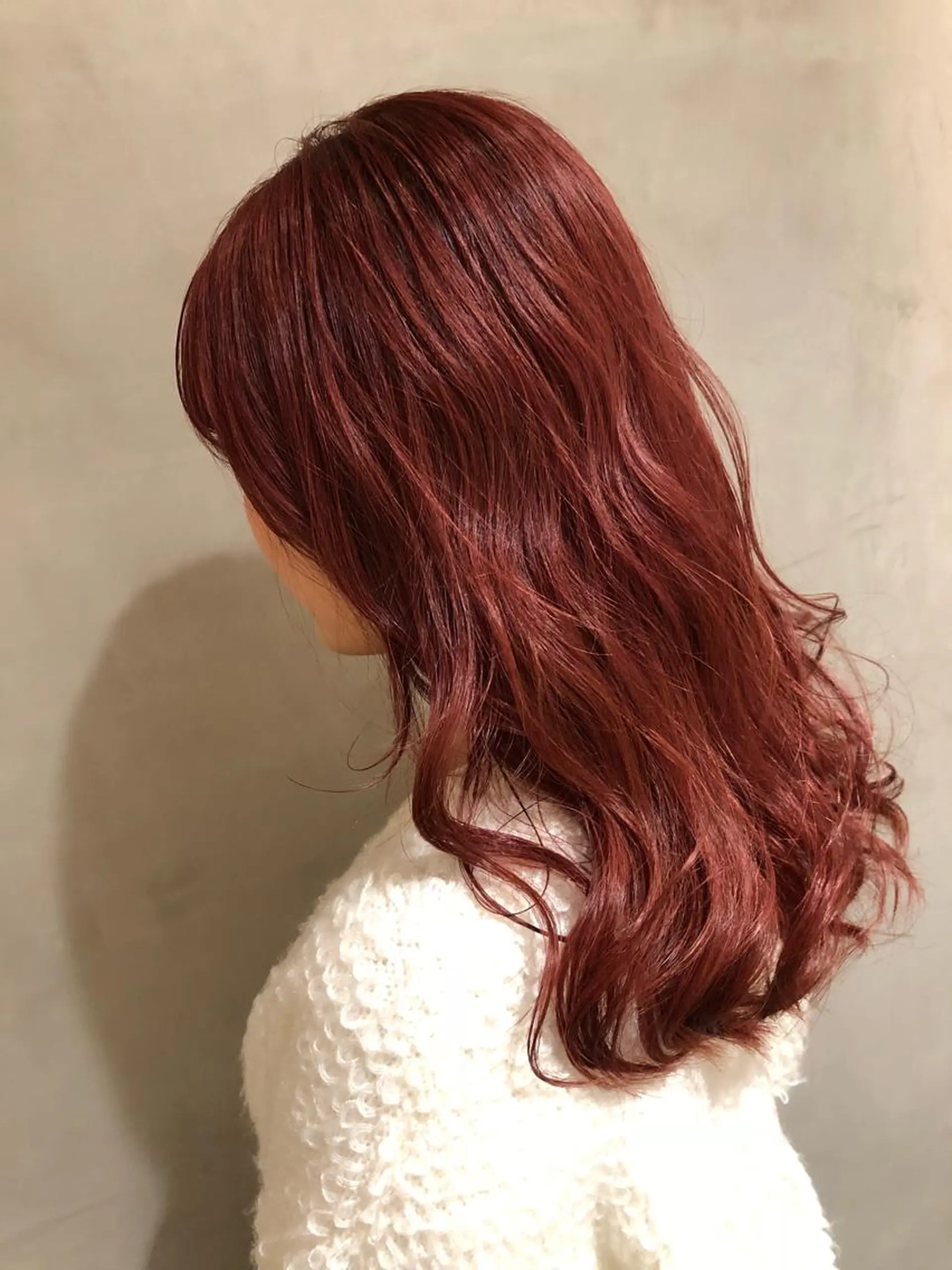 ミディアム カラー ピンクカラー レッドカラー ヘアカラー トリートメント 大西 直人のヘアスタイル