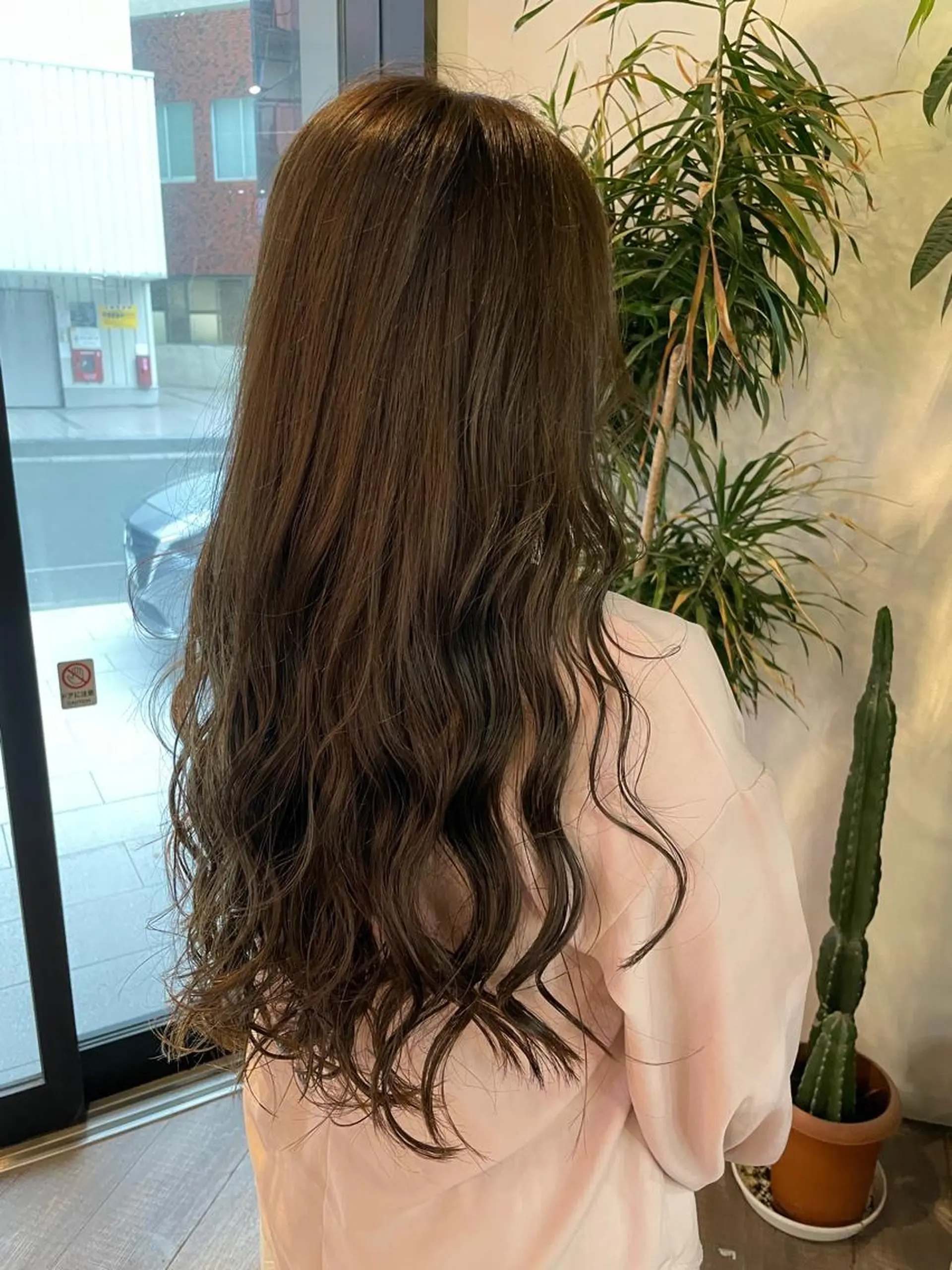 ロング カット ヘアカラー トリートメント 福永速人 /メンズパーマのヘアスタイル