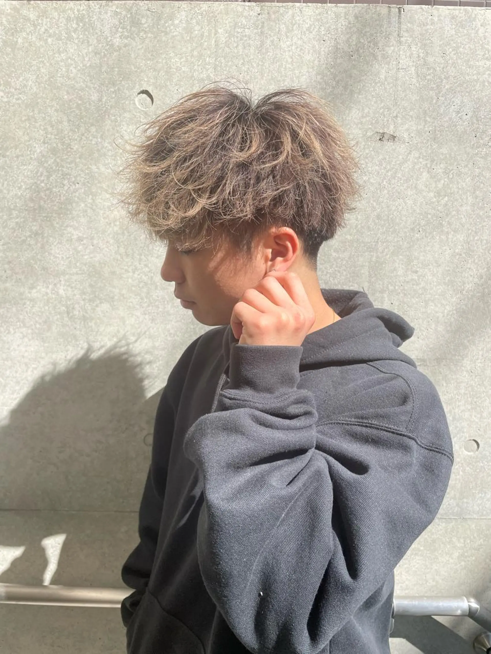 ショート カラー メンズ ベージュカラー Clear Takeru🌀🌀のヘアスタイル