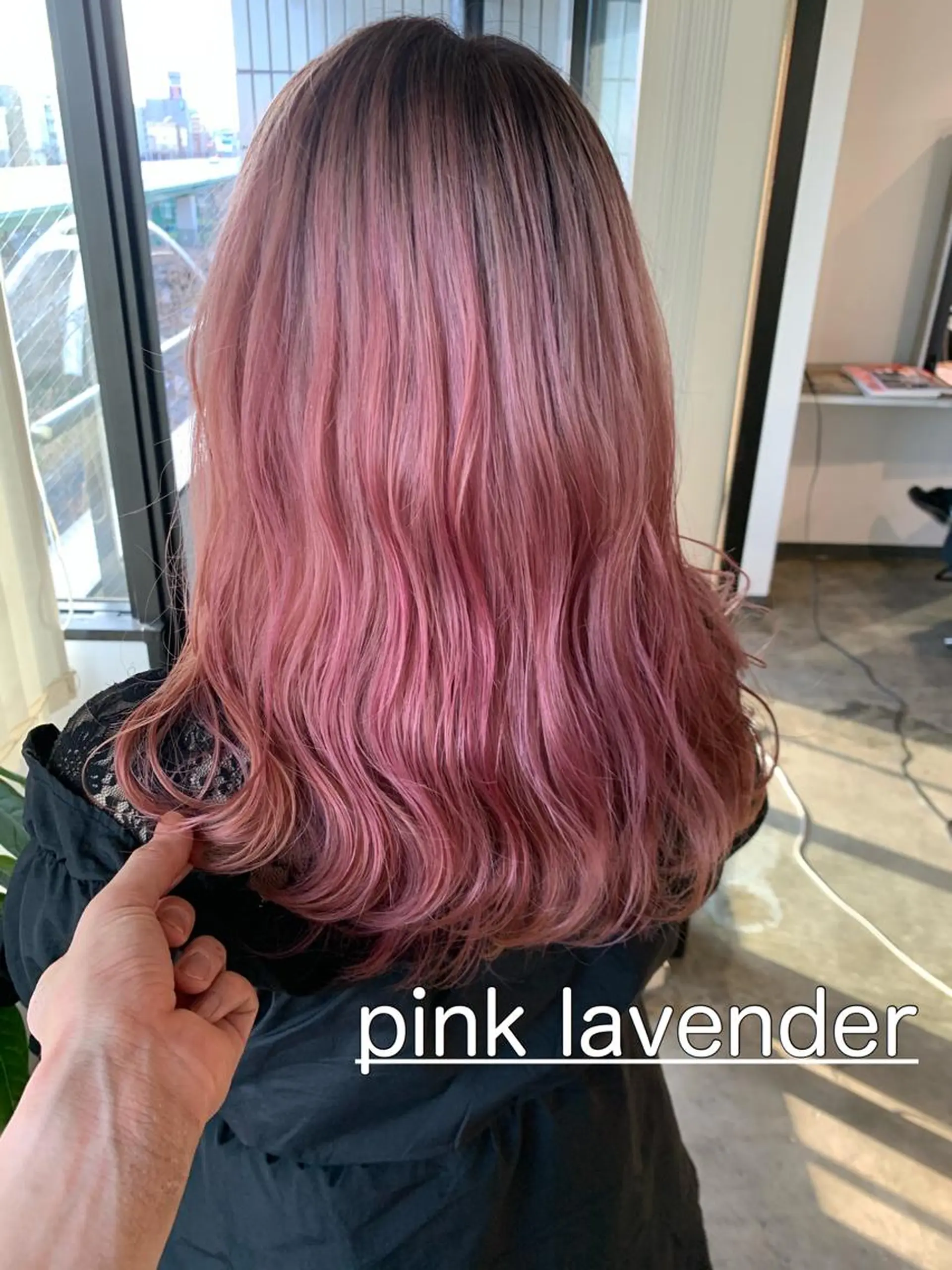 カラー ラベンダーカラー ピンクカラー ピンクラベンダー ヘアカラー トリートメント ヘアセット ✨艶ブリーチカラー ✨四ノ宮裕己のヘアスタイル