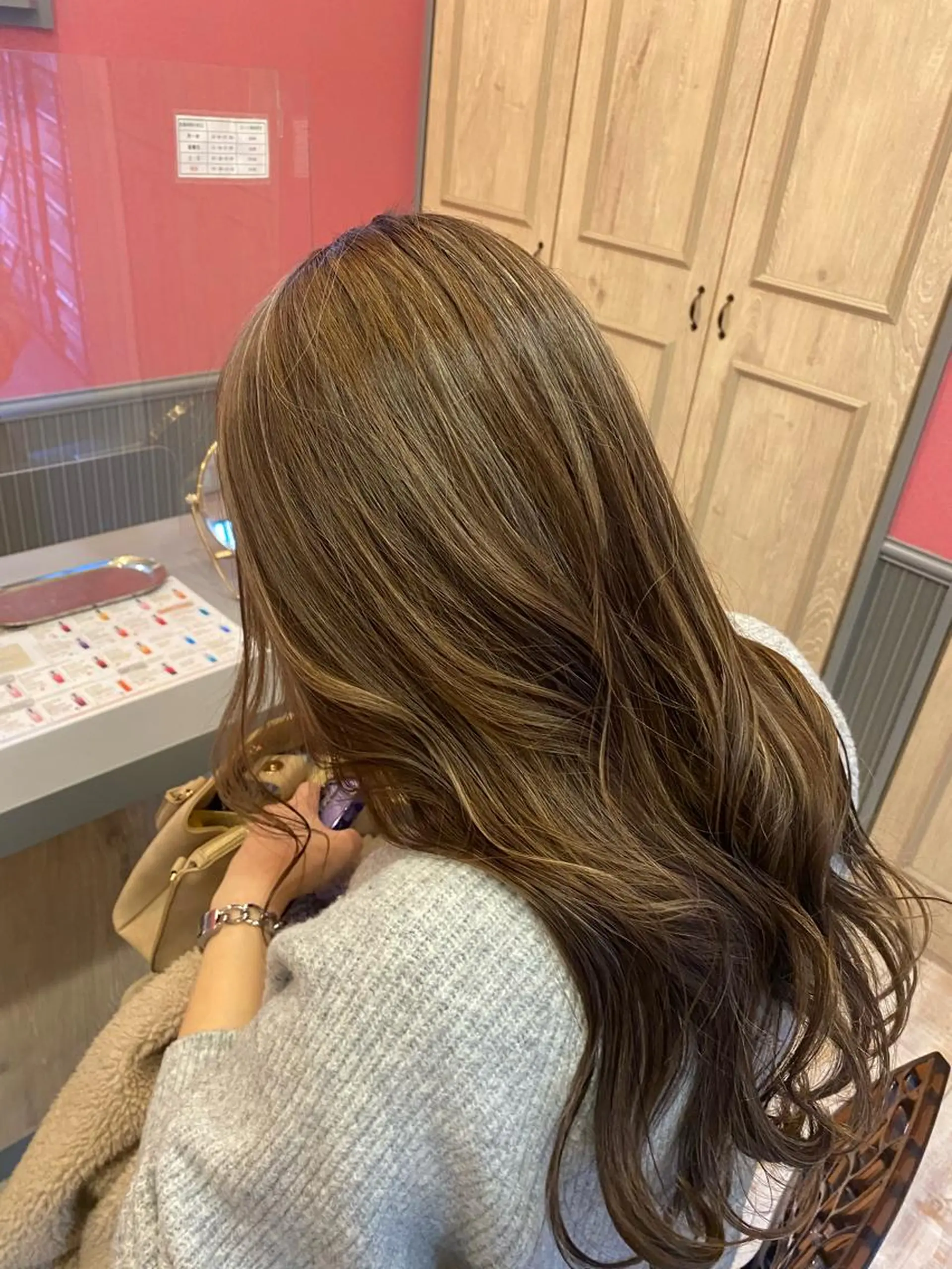 ロング カラー ブリーチ デザインカラー ハイライトカラー ハイライト LaBless梅田 🎀坂本リオのヘアスタイル