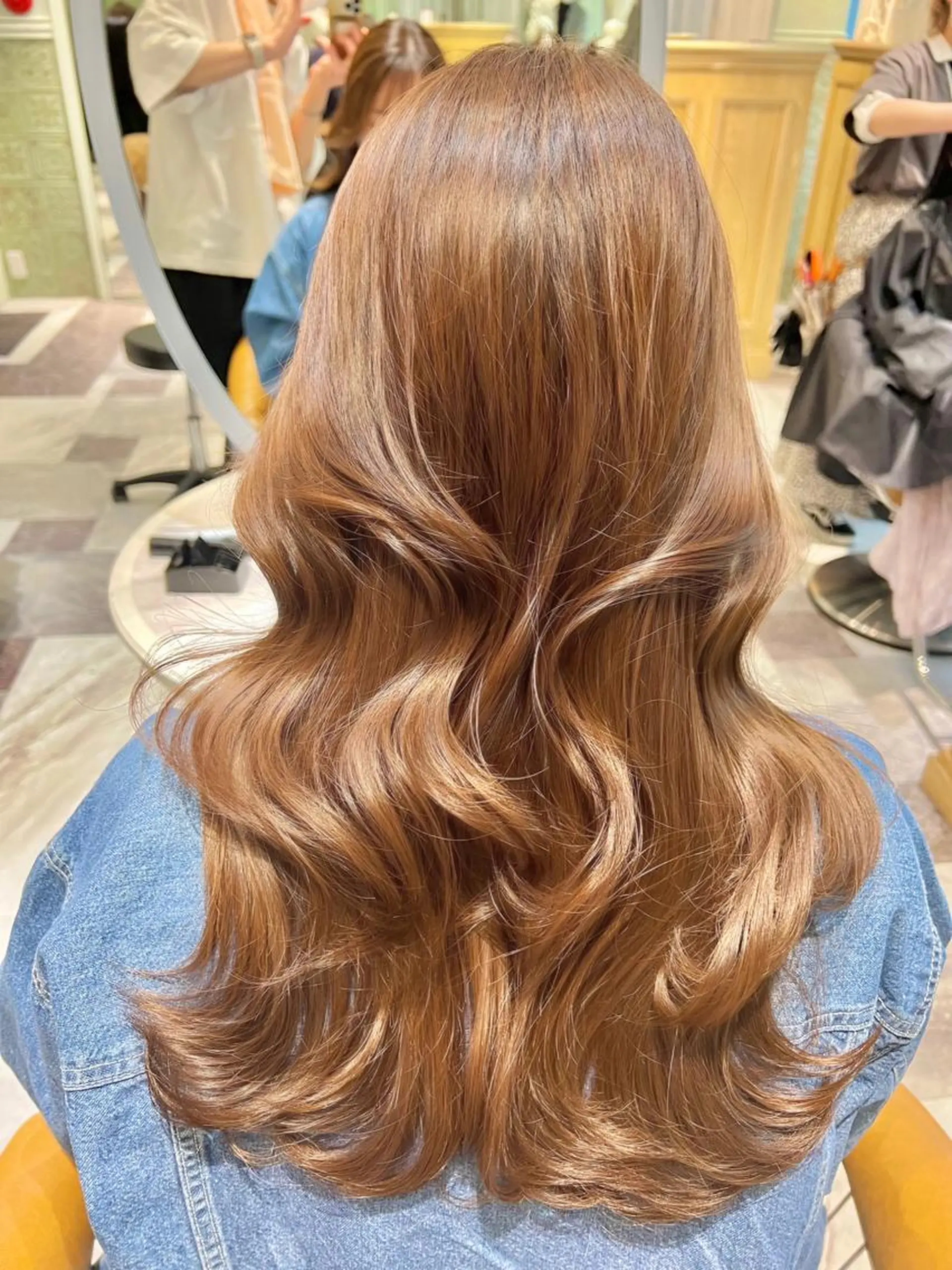 ロング カラー カット ヘアカラー トリートメント レイヤーカット/ 顔周り 五島巨幹のヘアスタイル