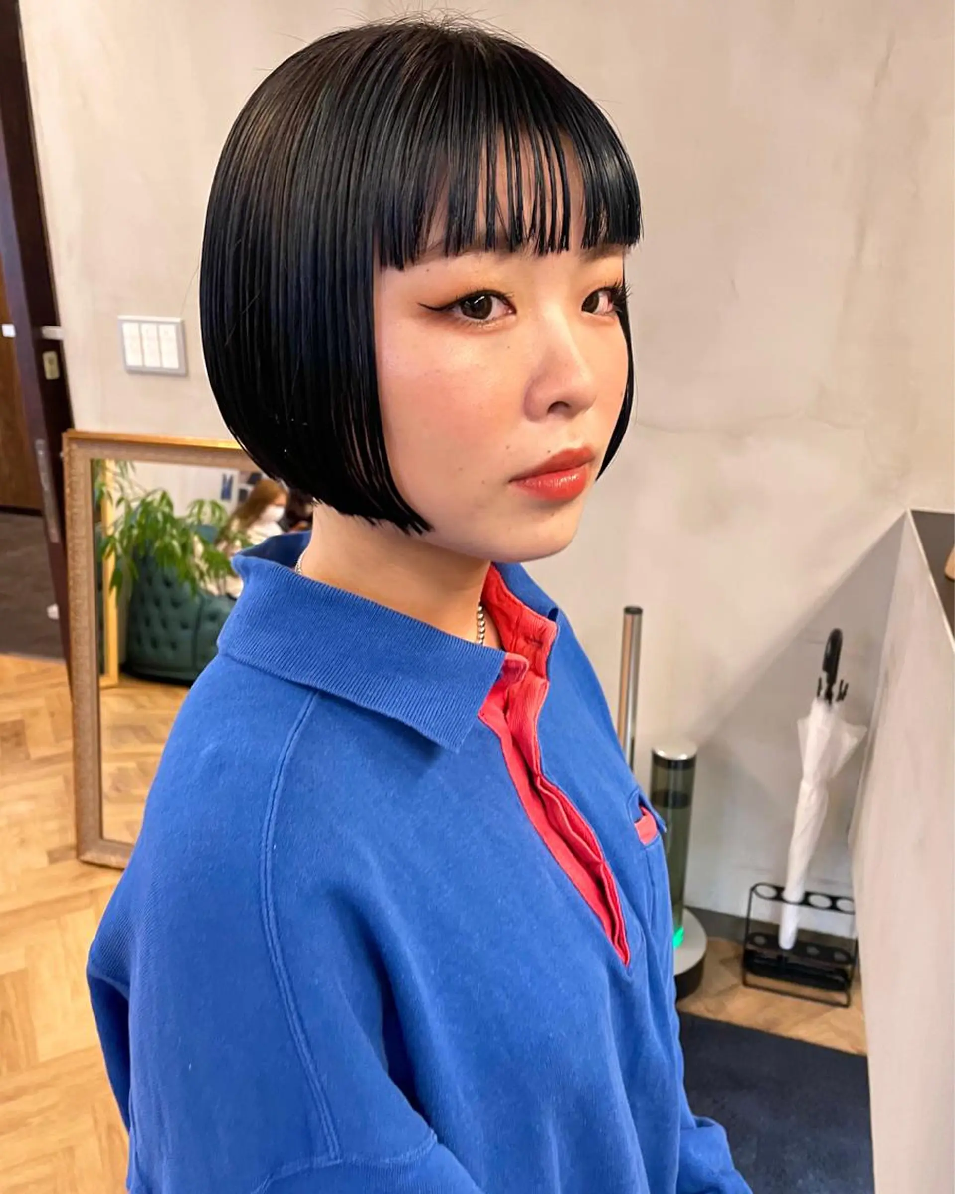 ミディアム カラー パーマ ヘアアレンジ メンズ キッズ ネイル マツエク・マツパ アイブロウ tatsumi/ボブ ウルフ/レイヤーのヘアスタイル