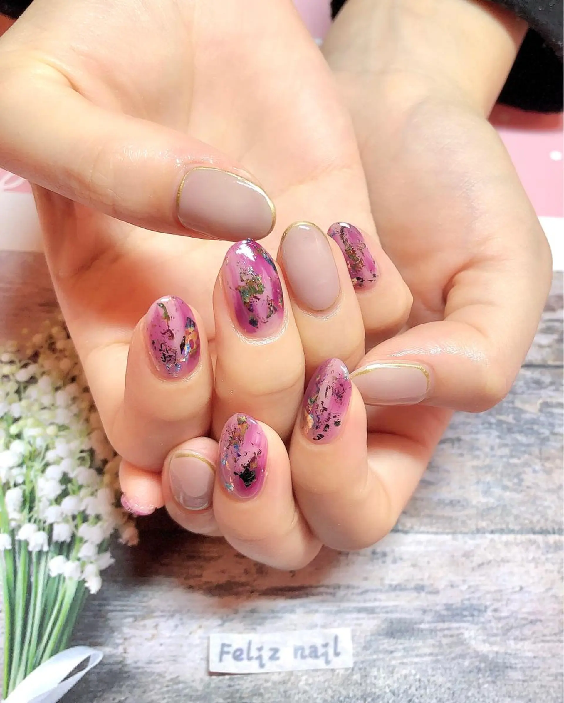 ネイル ジェルネイル ニュアンスネイル パラジェル ピンク シンプルネイル ハンドネイル ユキカ （ネイリスト）のネイルデザイン