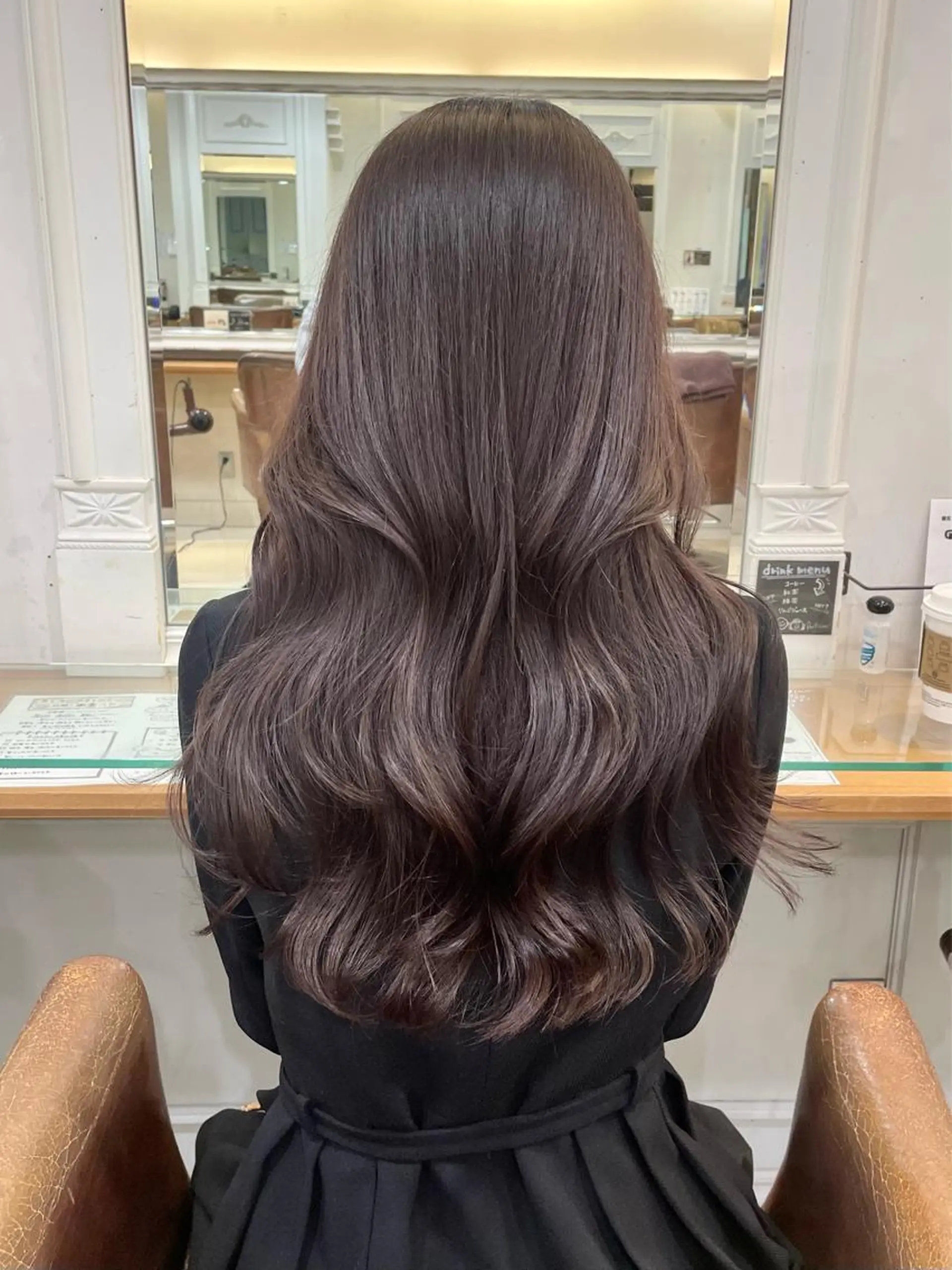 ロング カラー ベージュカラー グレージュ ラベンダーカラー ラベンダーグレージュ ラベンダーグレー ヘアカラー トリートメント 横浜/レイヤーカット /韓国ヘア/佐藤記正のヘアスタイル