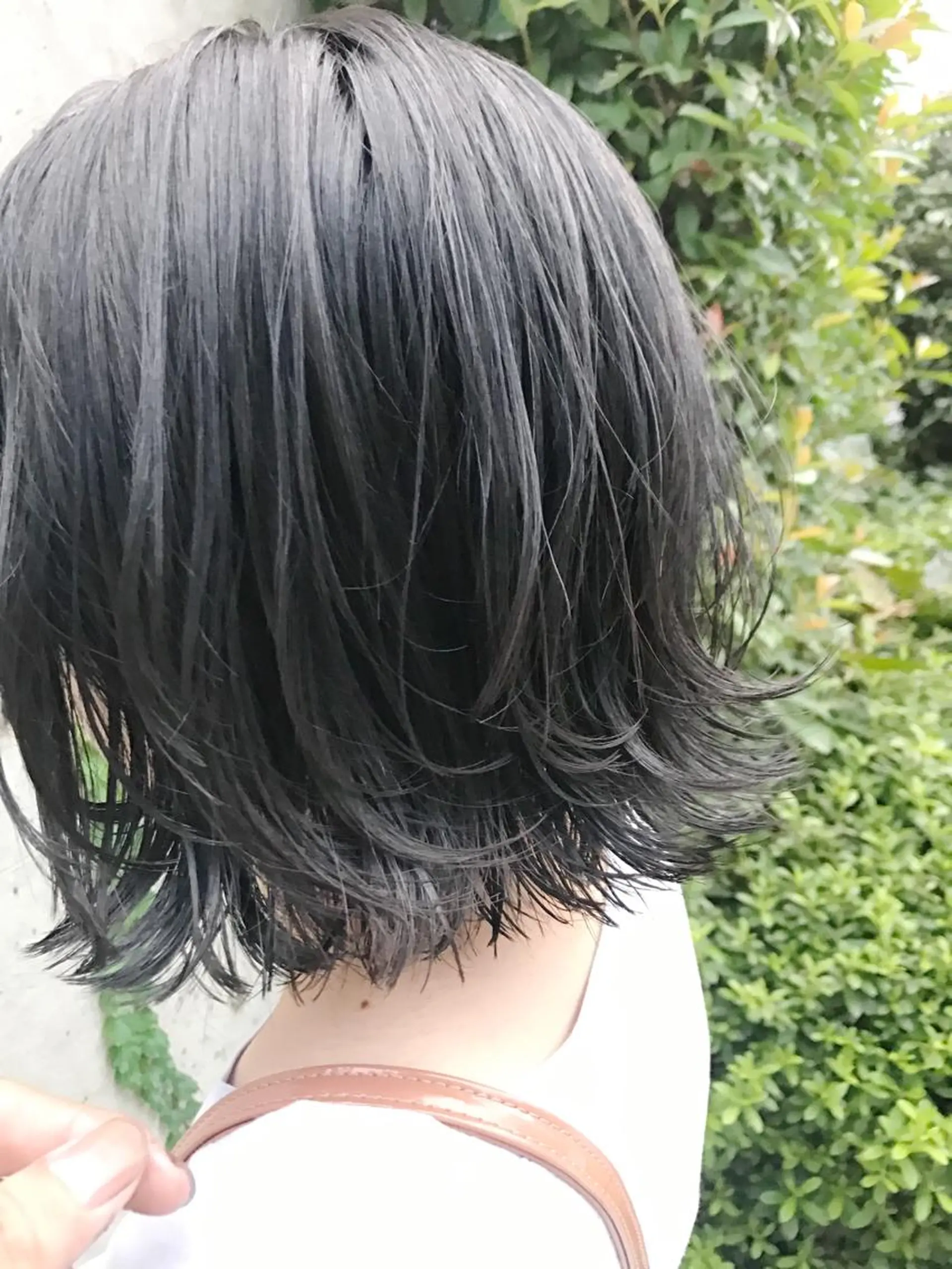 ショート カラー 黒髪 ブリーチ グレージュ ブリーチなしカラー レイヤーカット 【完全マンツー 恵比寿】佐藤 翔のヘアスタイル