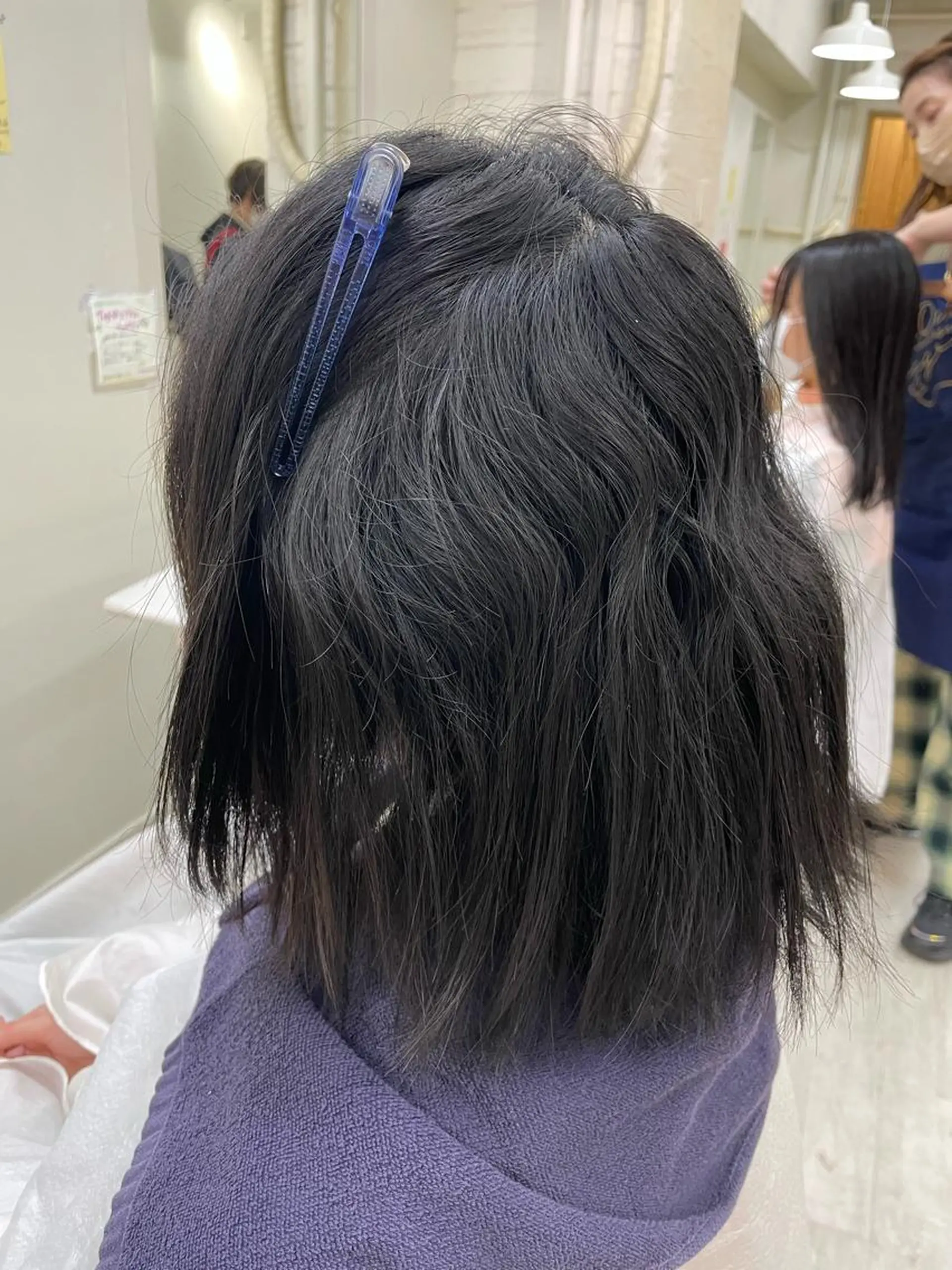 セミロング パーマ ボブ 髪質改善タムラ アユコのヘアスタイル