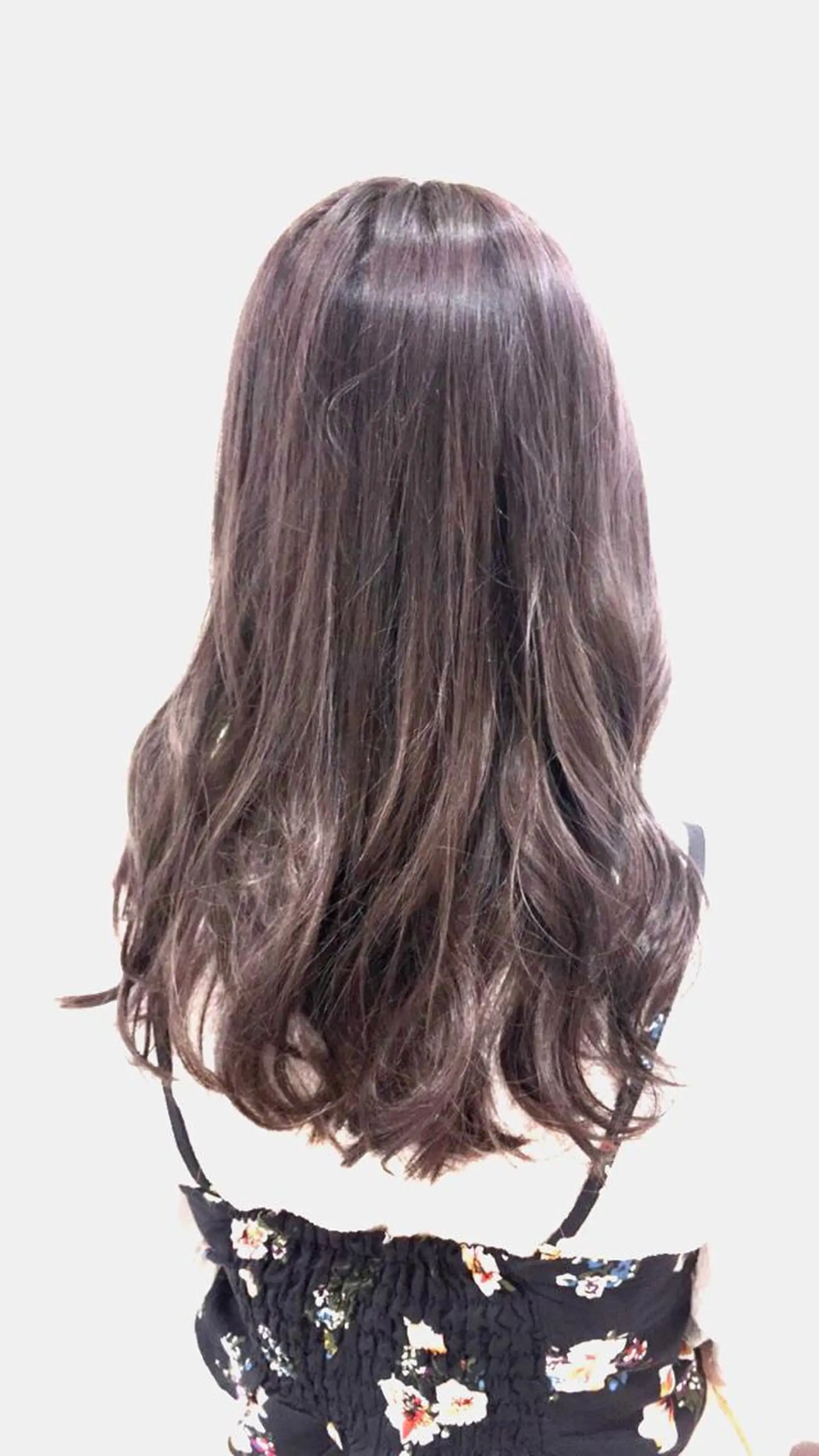 セミロング カラー ダブルカラー ラベンダーカラー カット ヘアカラー トリートメント sato manamiのヘアスタイル