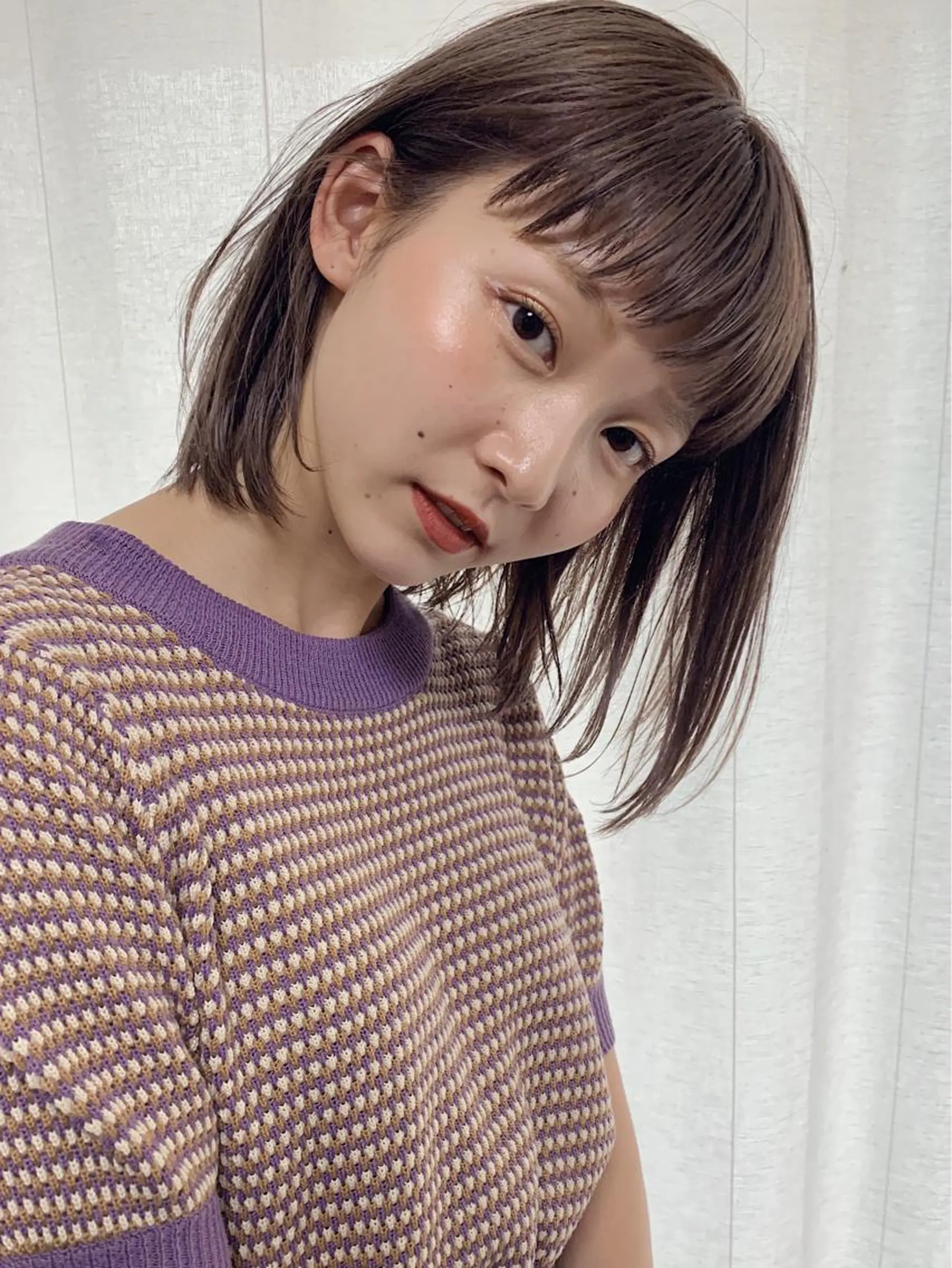 ショート カラー パーマ ヘアアレンジ メンズ キッズ ネイル マツエク・マツパ グレージュ ミルクティーグレージュ 古賀 侑磨のヘアスタイル