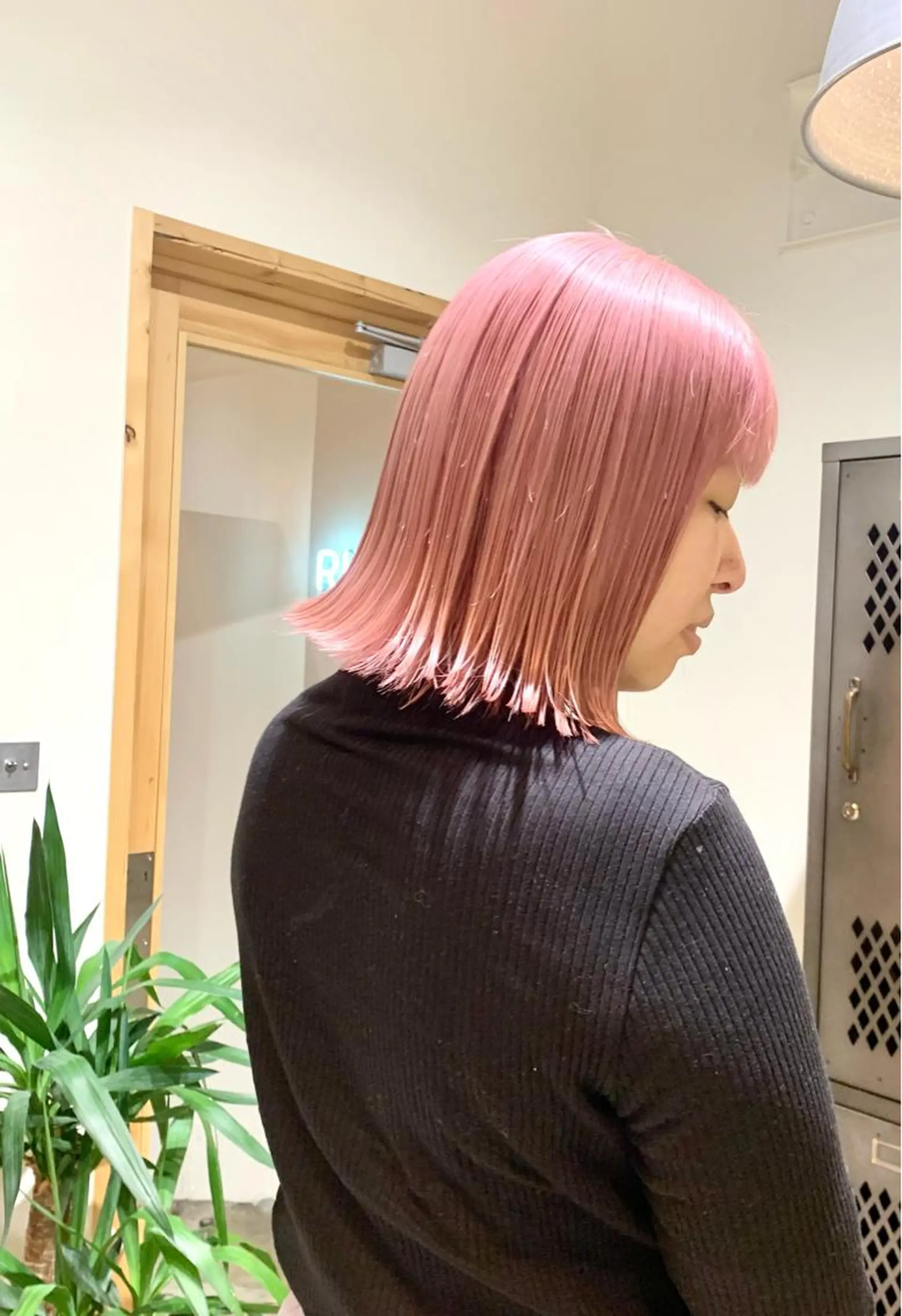 ミディアム カラー ベージュカラー ピンクカラー ピンクベージュ カット トリートメント 園田 将士のヘアスタイル