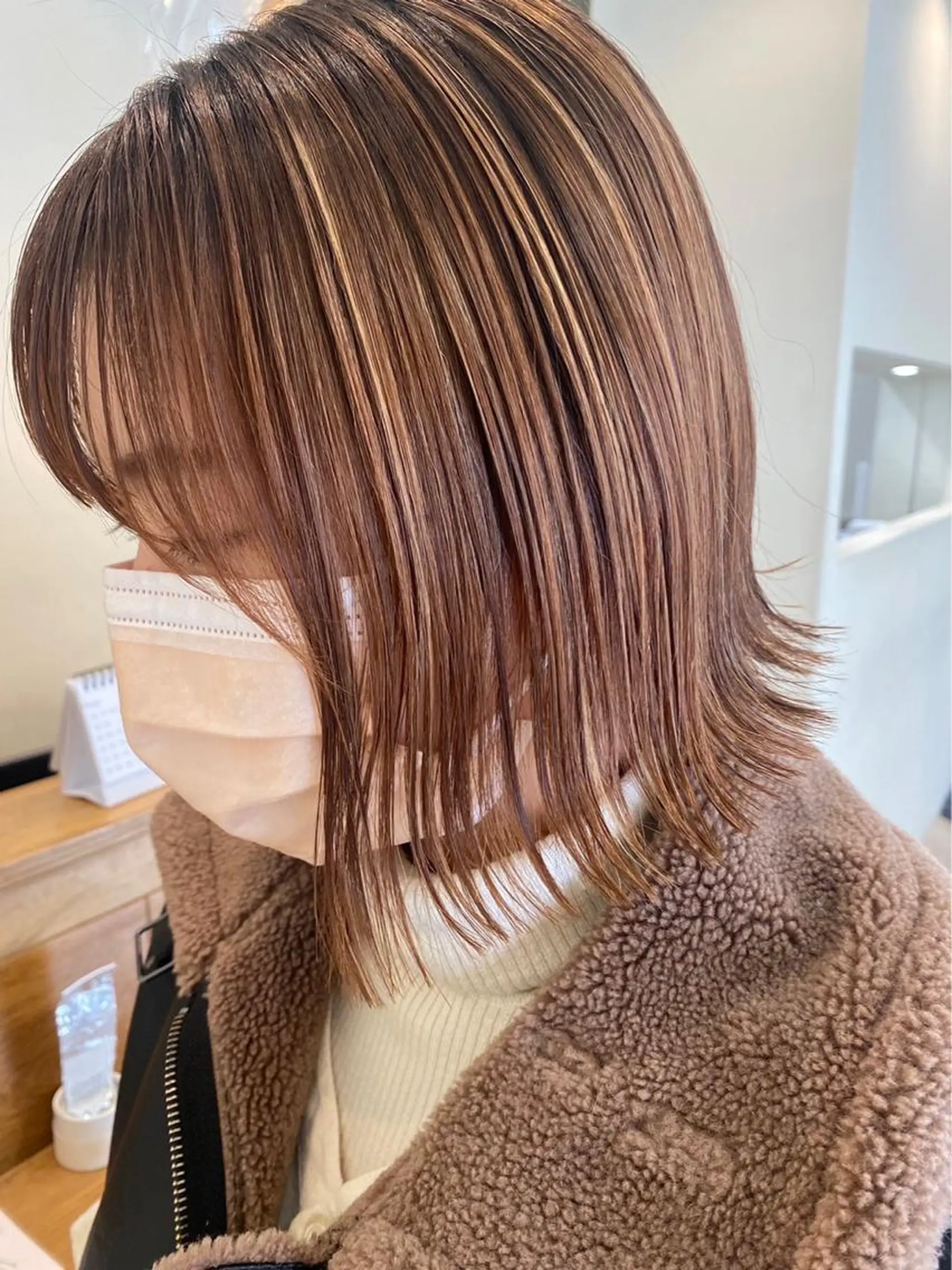 ミディアム カット ヘアカラー ♥yelm ユウナ♥のヘアスタイル