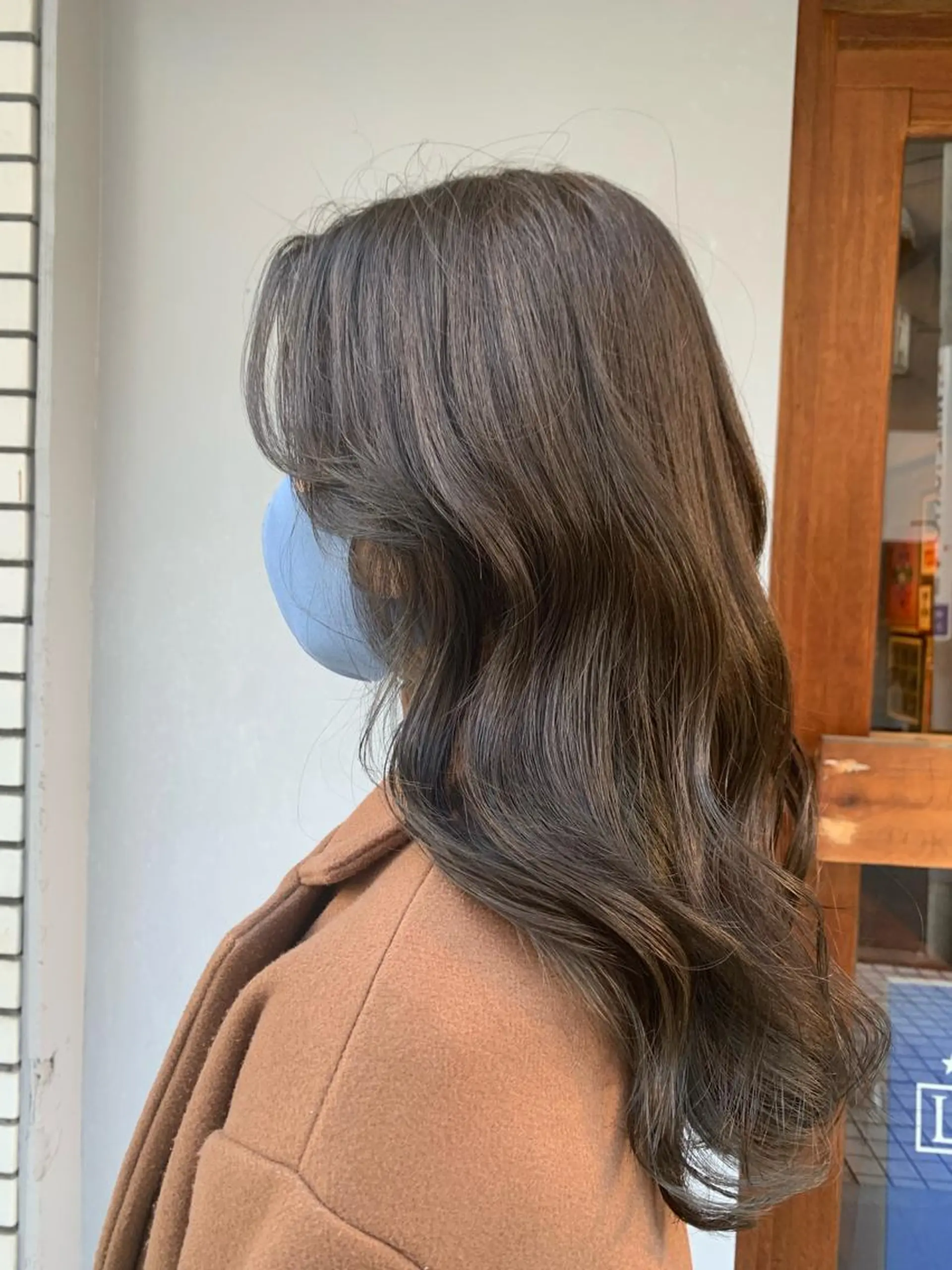 ロング カラー ヘアアレンジ 韓国風ヘア おくれ毛 深沢 秀のヘアスタイル