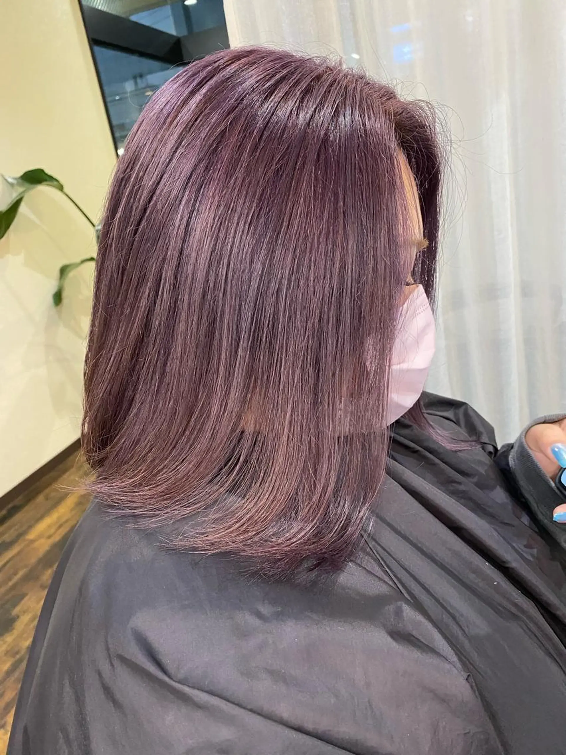 ミディアム カラー ブリーチ パープルカラー Tsuyoki .のヘアスタイル