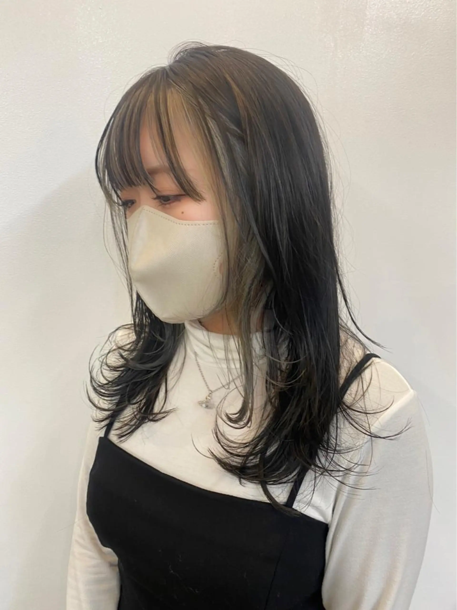 セミロング ヘアカラー ラフパーマ/ボブ/ 似合わせヘア/ショウのヘアスタイル