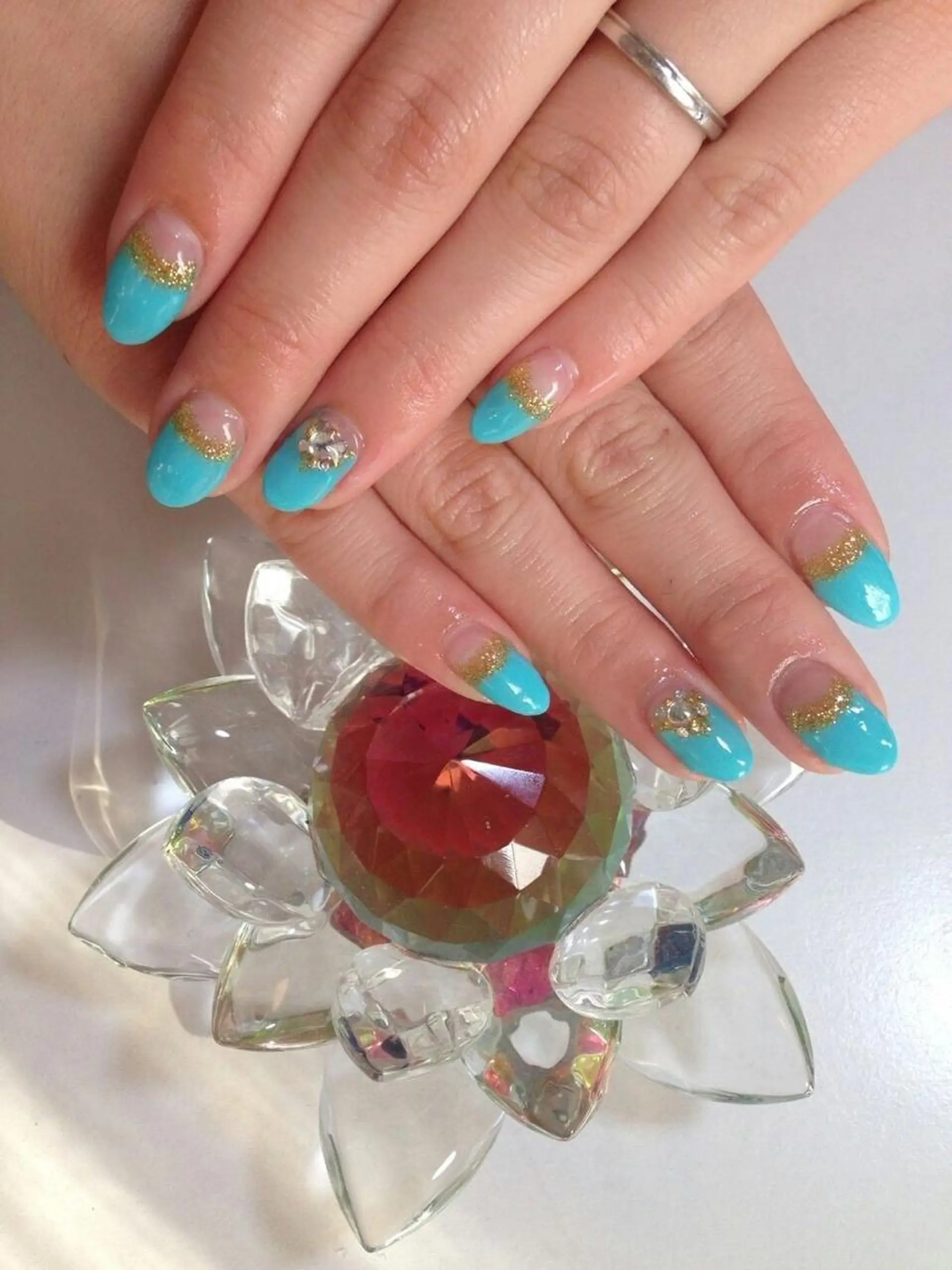 ショート ネイル ハンドネイル フットネイル ✴︎ Delightのネイルデザイン