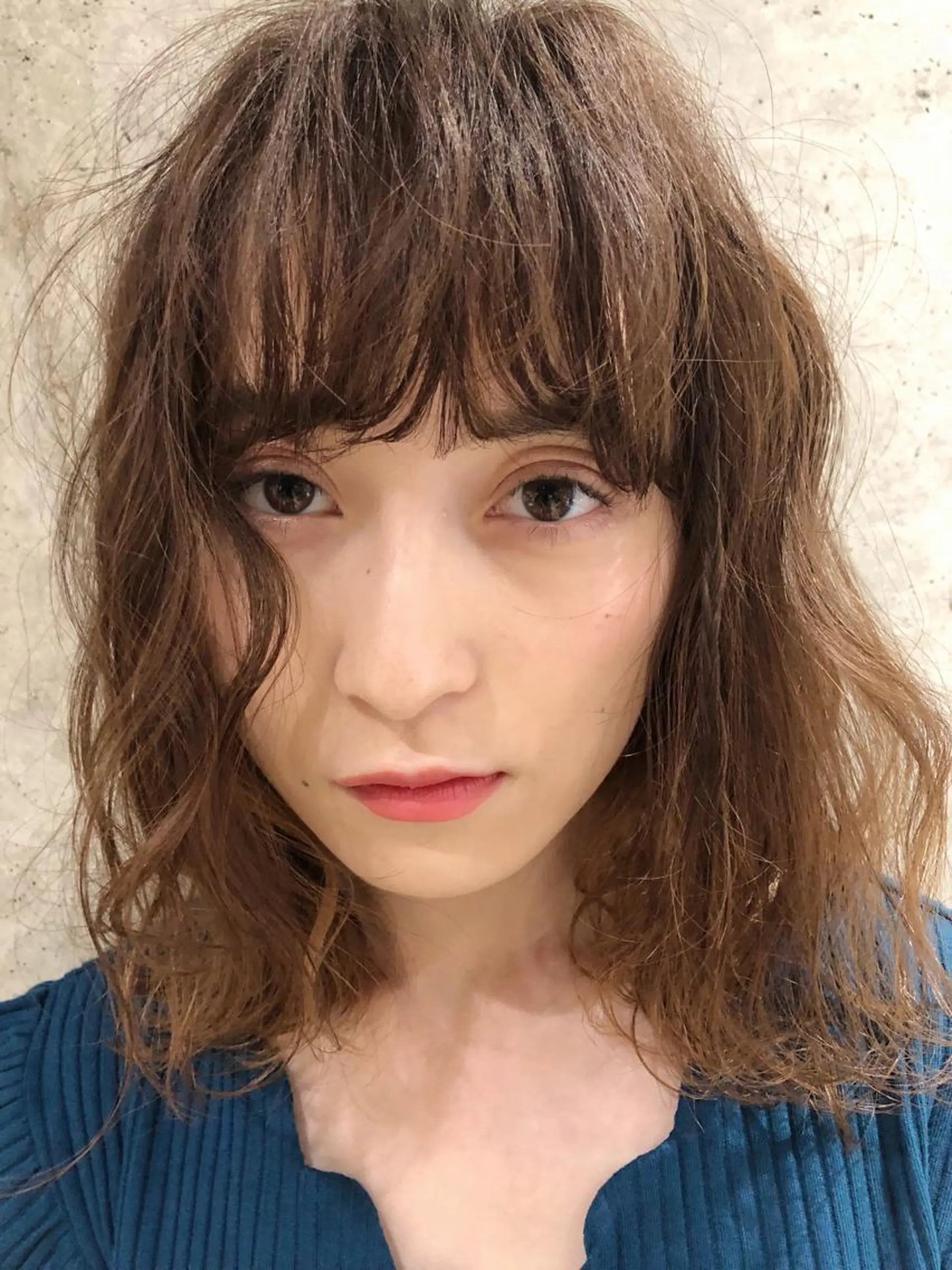 ミディアム カラーモデル募集中 美容室ハピスのヘアスタイル