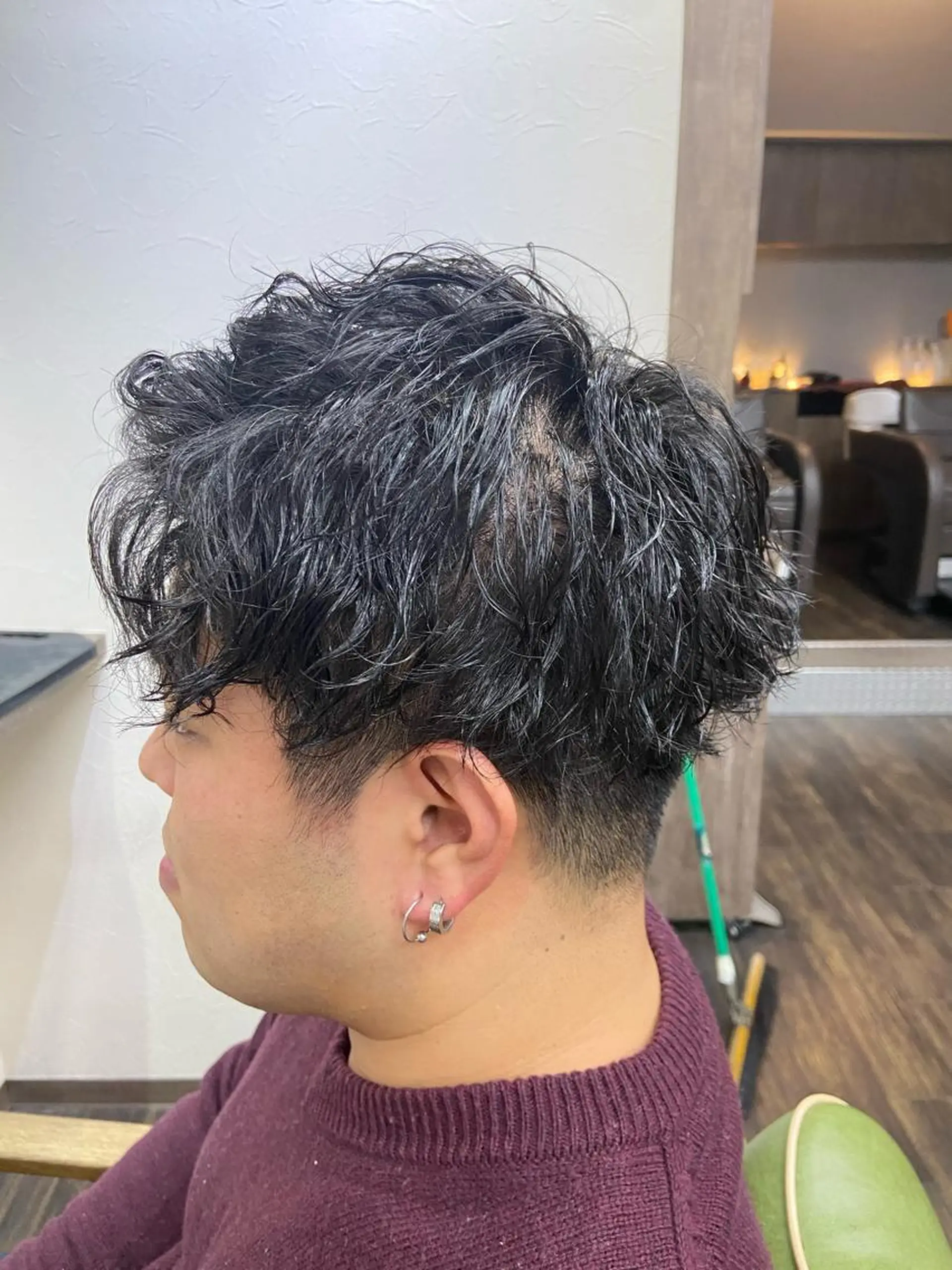 ショート ツイストパーマ 仁和山 晃のヘアスタイル