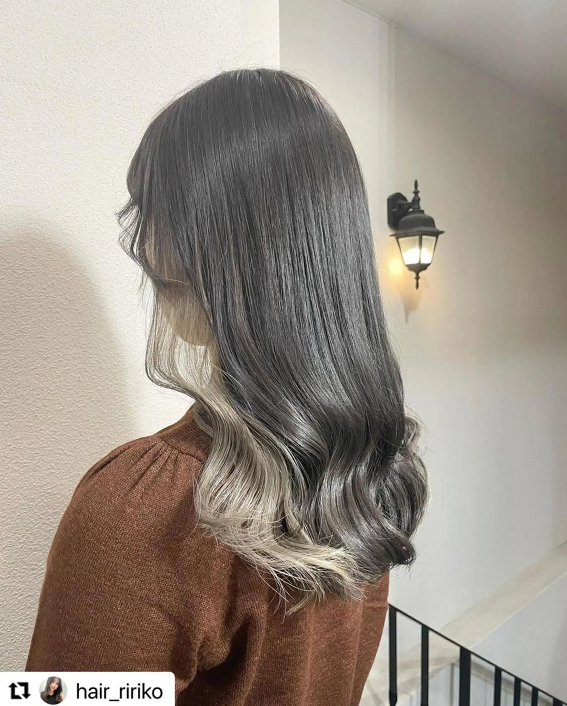 ミディアム カラー メンズ メンズインナーカラー ベージュカラー 透明感カラー イヤリングカラー グレージュ 🩷Eny terrace🩷のヘアスタイル