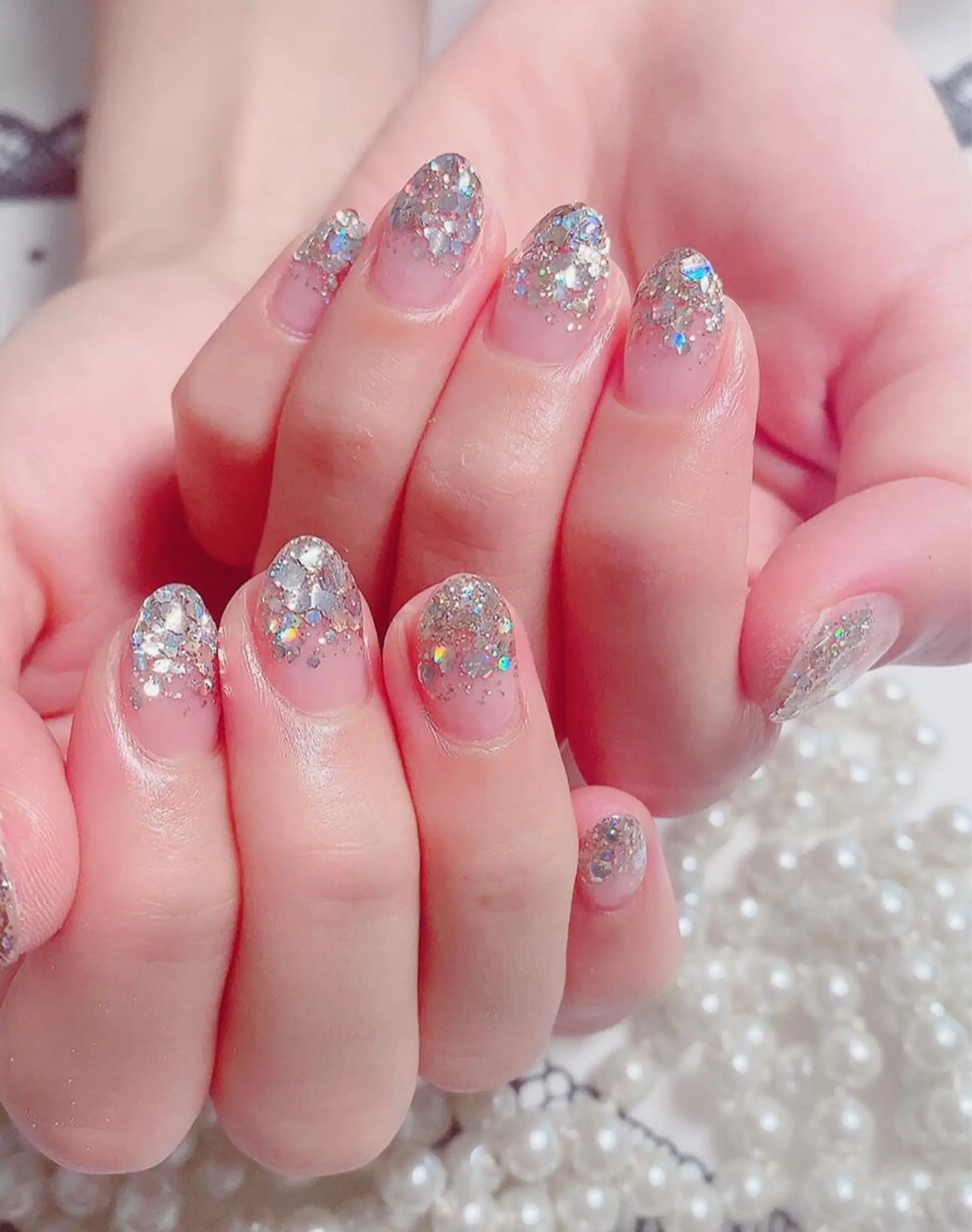 ネイル ハンドネイル マジック ミラーのネイルデザイン