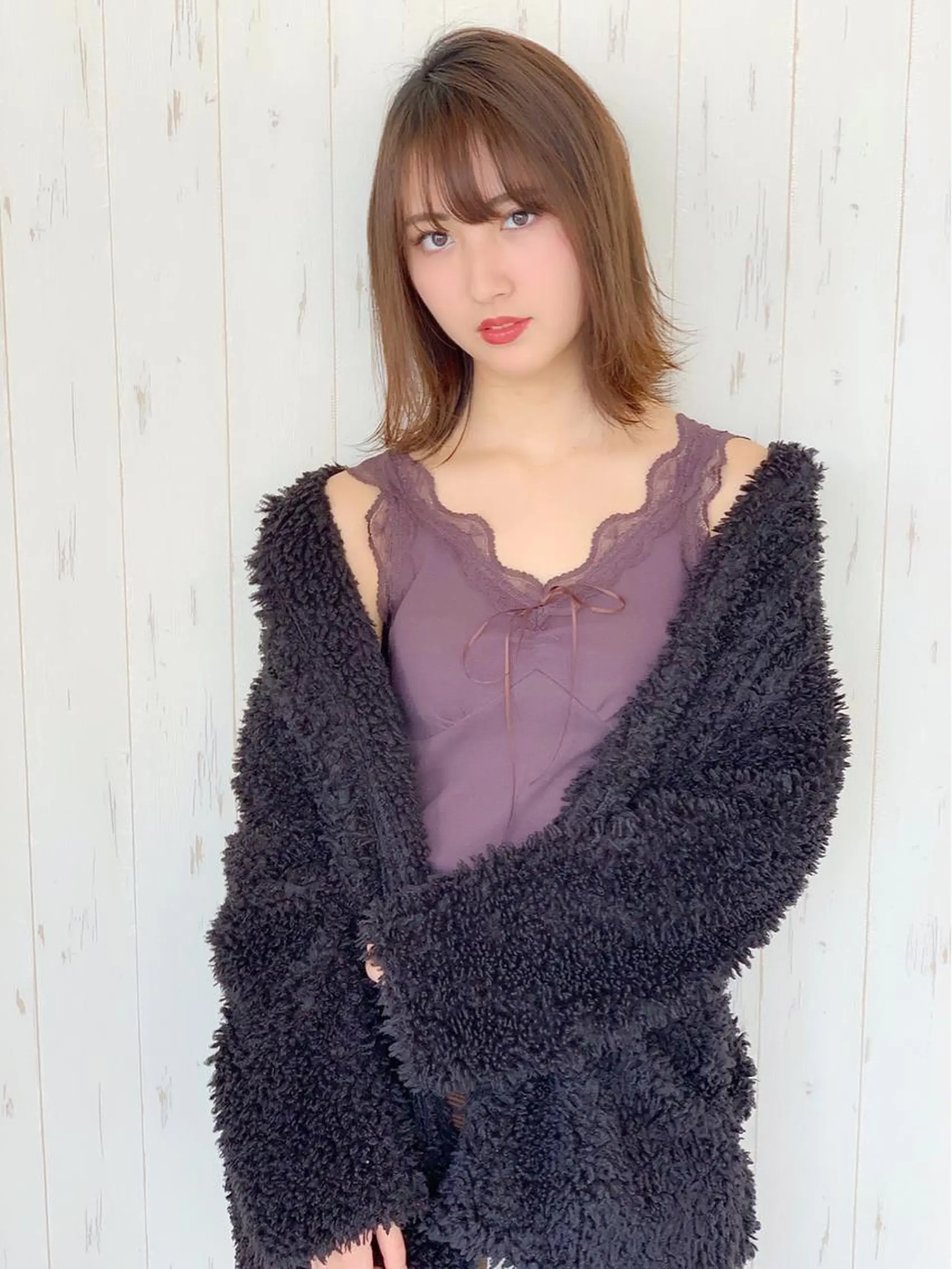 ショート カラー 切りっぱなしボブ ボブ 赤み消しカラー /透明感カラー 上長のヘアスタイル