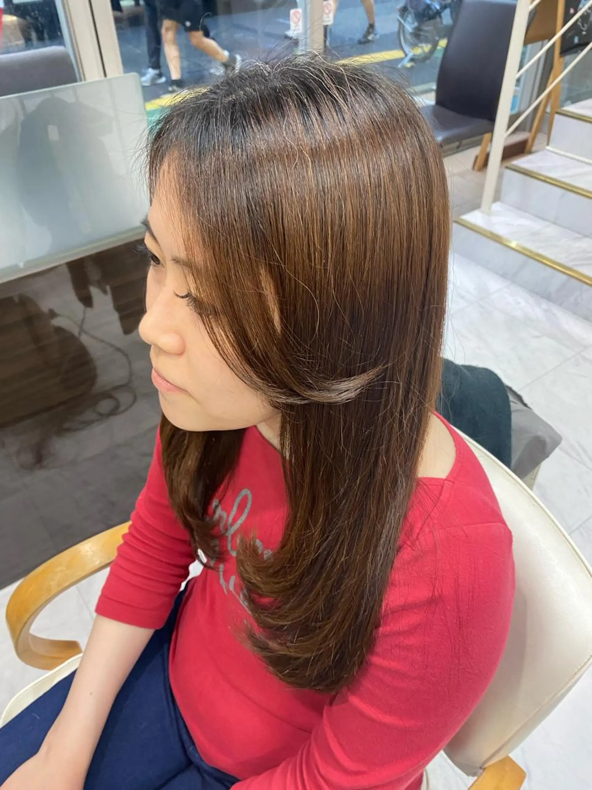 ロング レイヤーカット シャギー 目黒 碧人のヘアスタイル