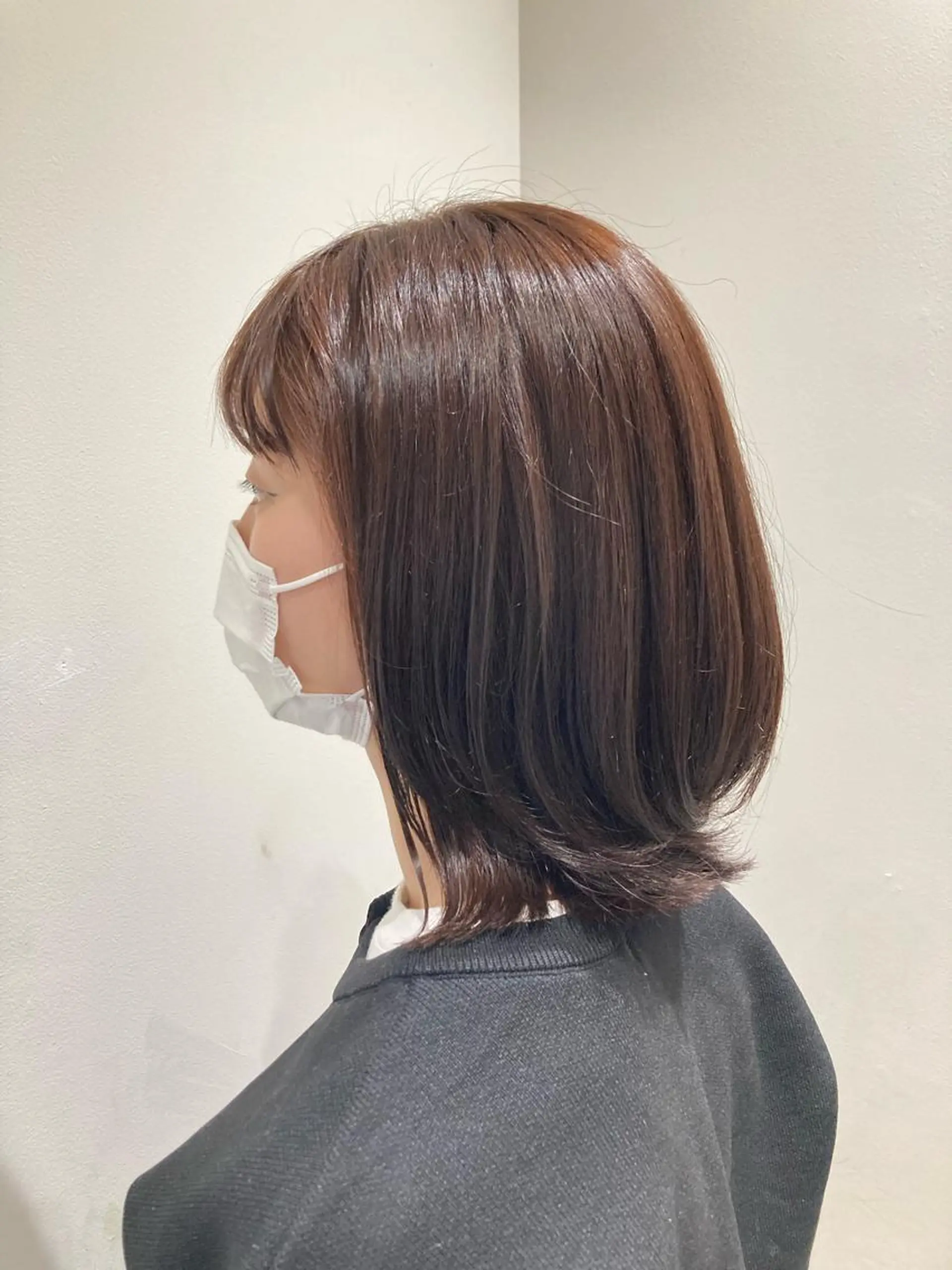 カラー ブラウンカラー オレンジ ヘアカラー 折本 沙織のヘアスタイル