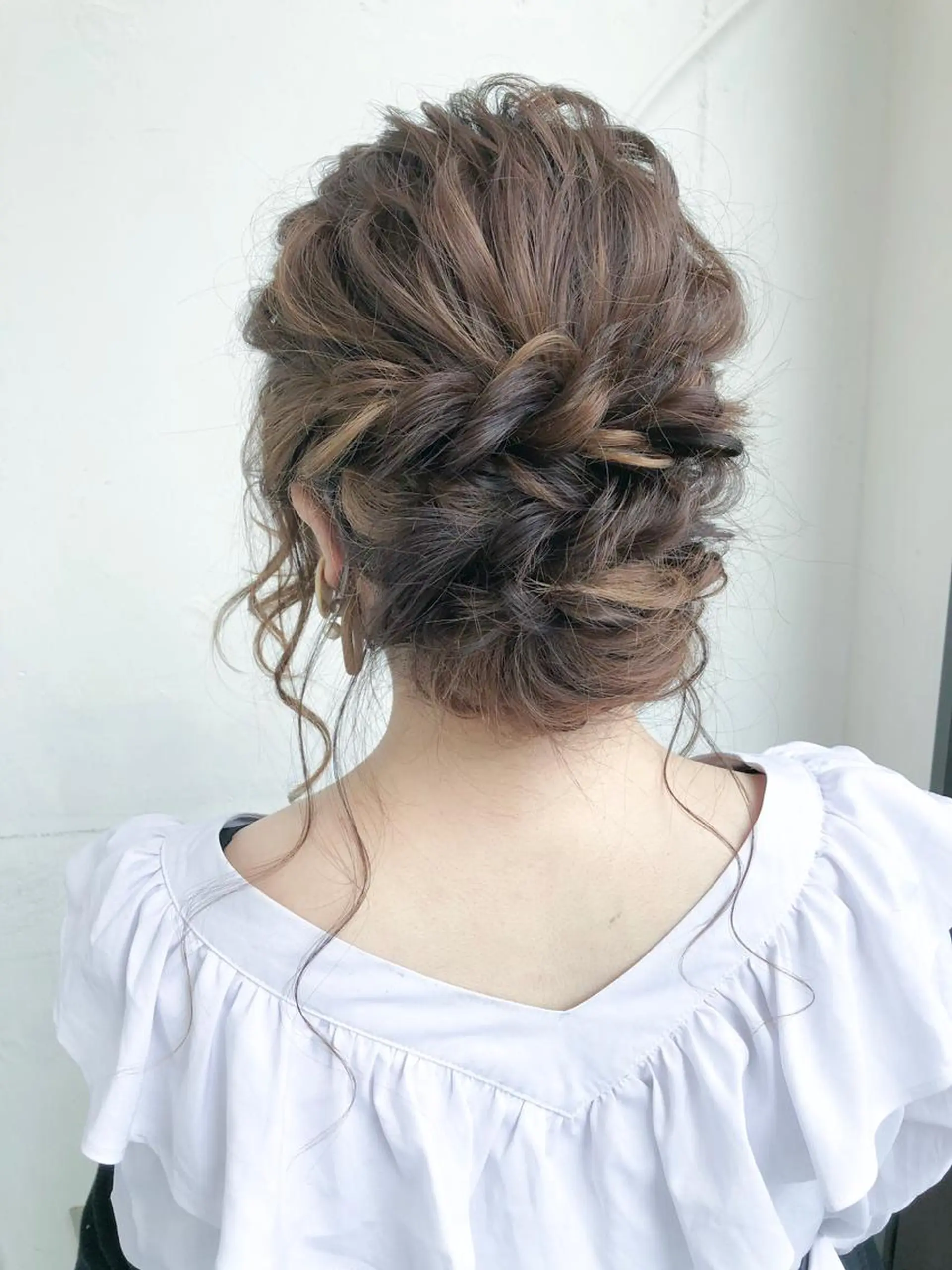 ロング ヘアアレンジ un 溝の口 伊豆本のマツエク・マツパデザイン