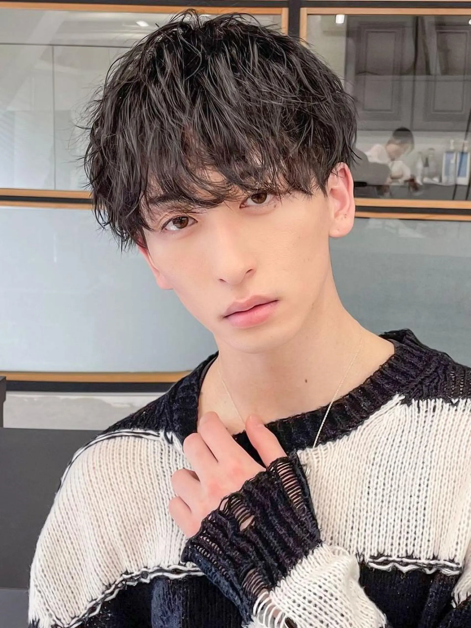 ショート 韓国風ヘア ツイストパーマ カット パーマ Men’s特化👑 鈴木大翔のヘアスタイル