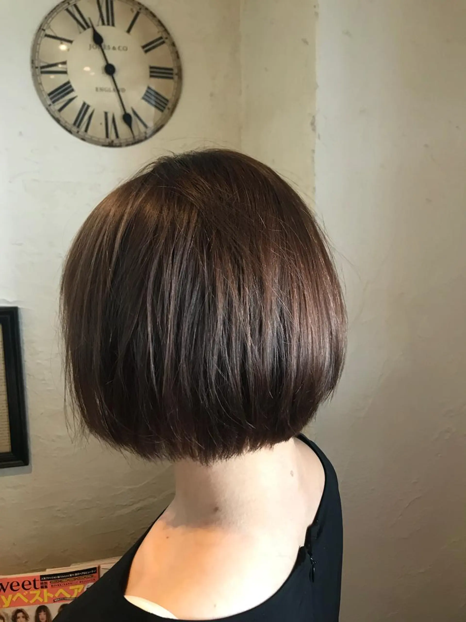 ショート カラー グレージュ オーガニックカラー ヘアカラー トリートメント ヘッドスパ 青木 啓輔のヘアスタイル