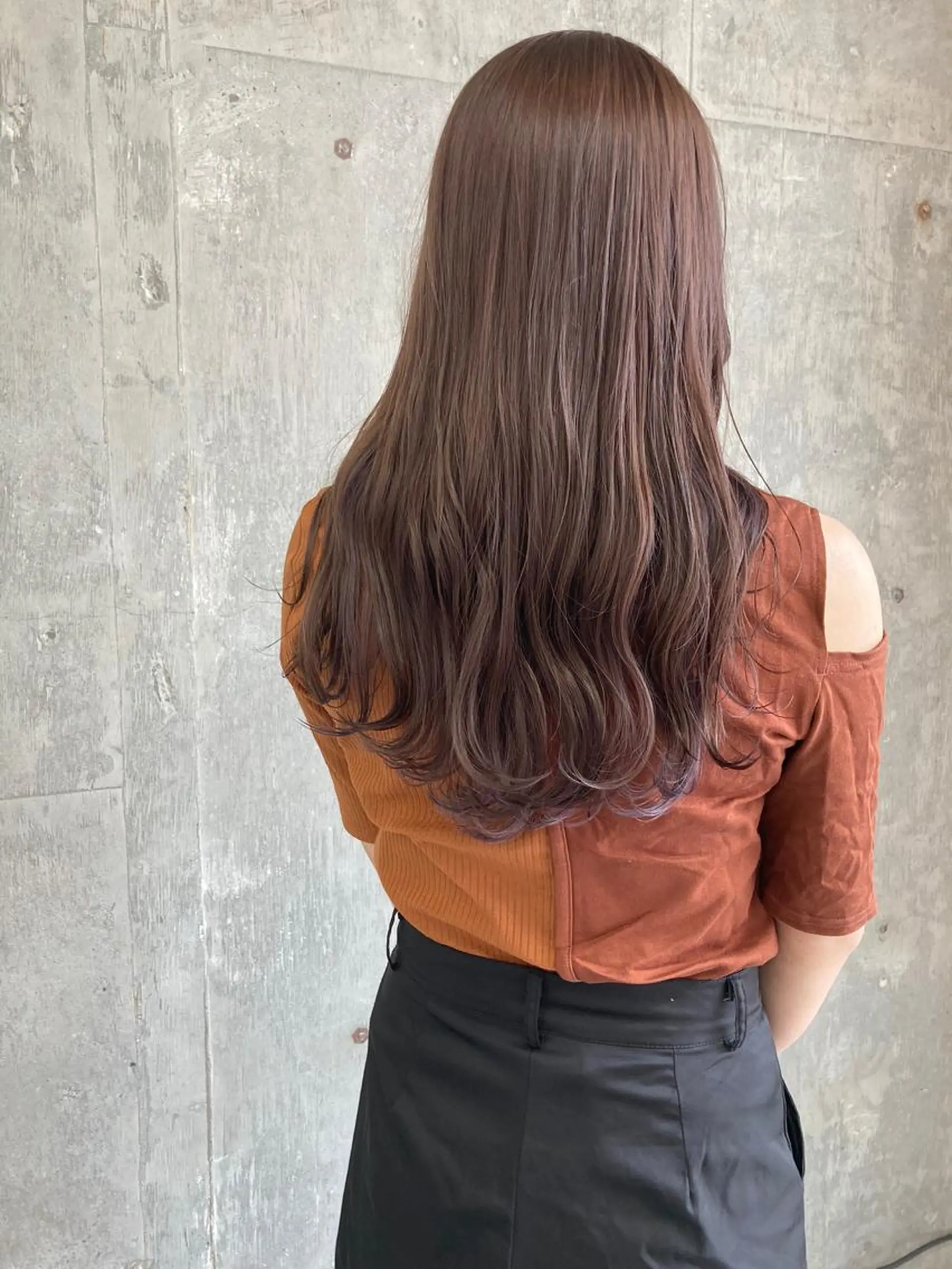 ロング カラー ベージュカラー ラベンダーカラー ラベンダーベージュ カット ヘアカラー トリートメント 小木曽智美 /ボブ/ショートのヘアスタイル