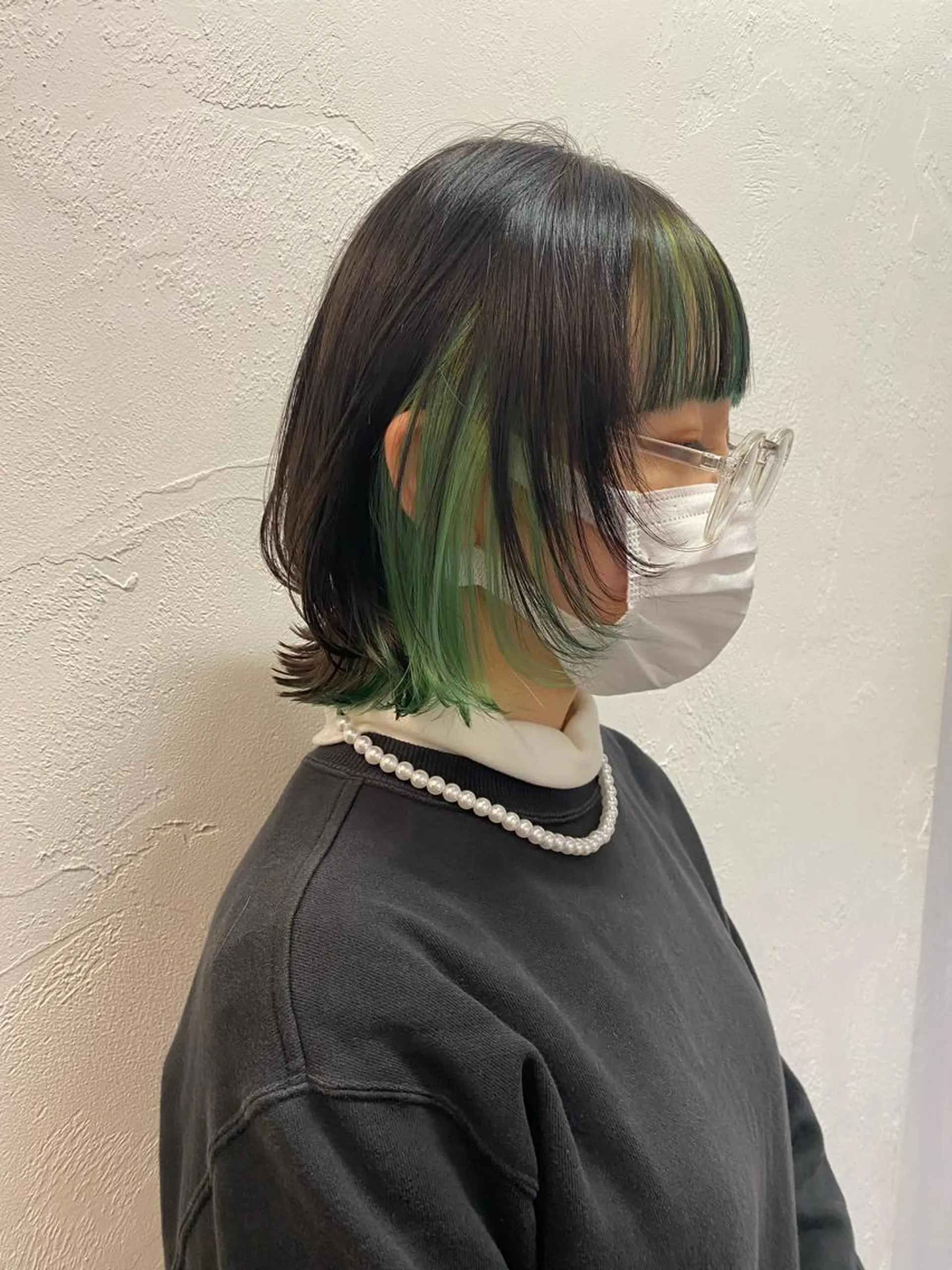 セミロング カラー ボブ ウルフカット Lomalia 🤍🫧/makoのヘアスタイル