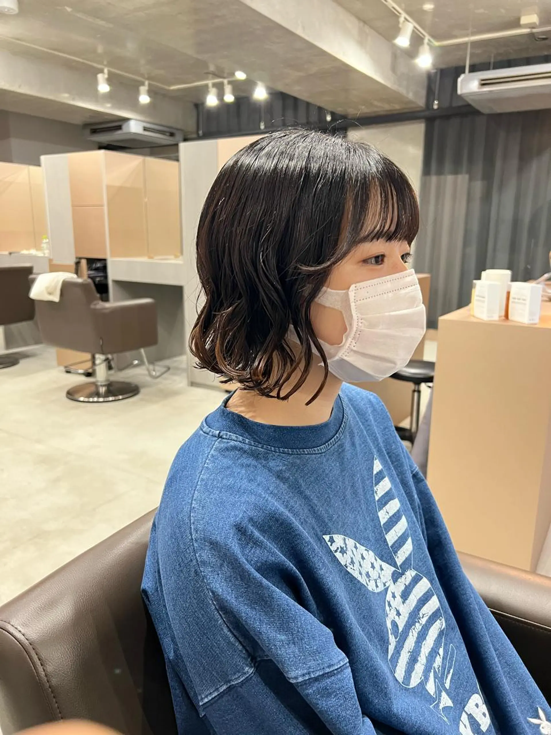 パーマ ボブパーマコテ巻き風 パーマNo1深江秀平のヘアスタイル