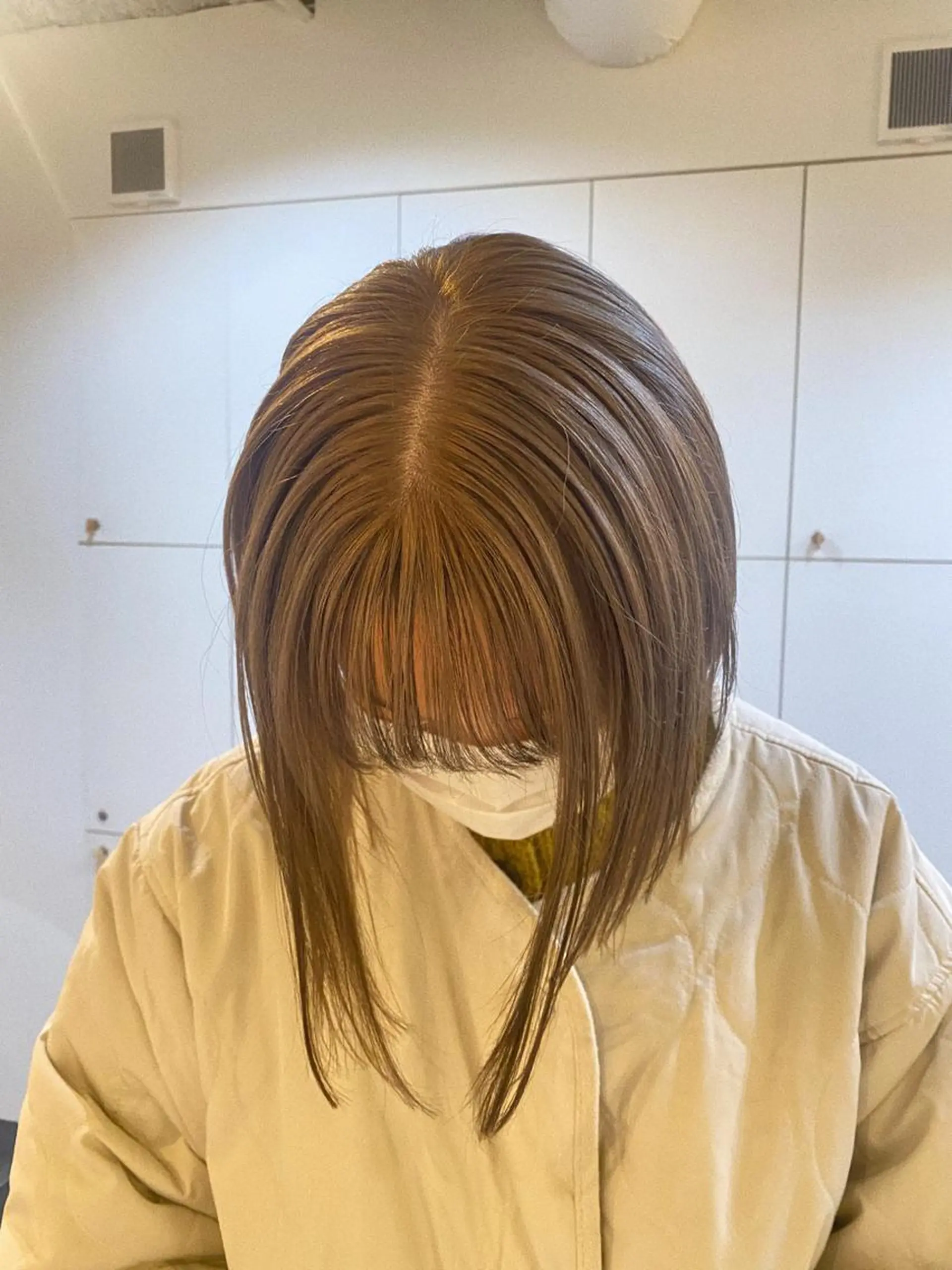 ミディアム カラー ブリーチ 透明感カラー 砂原 ひよりのヘアスタイル