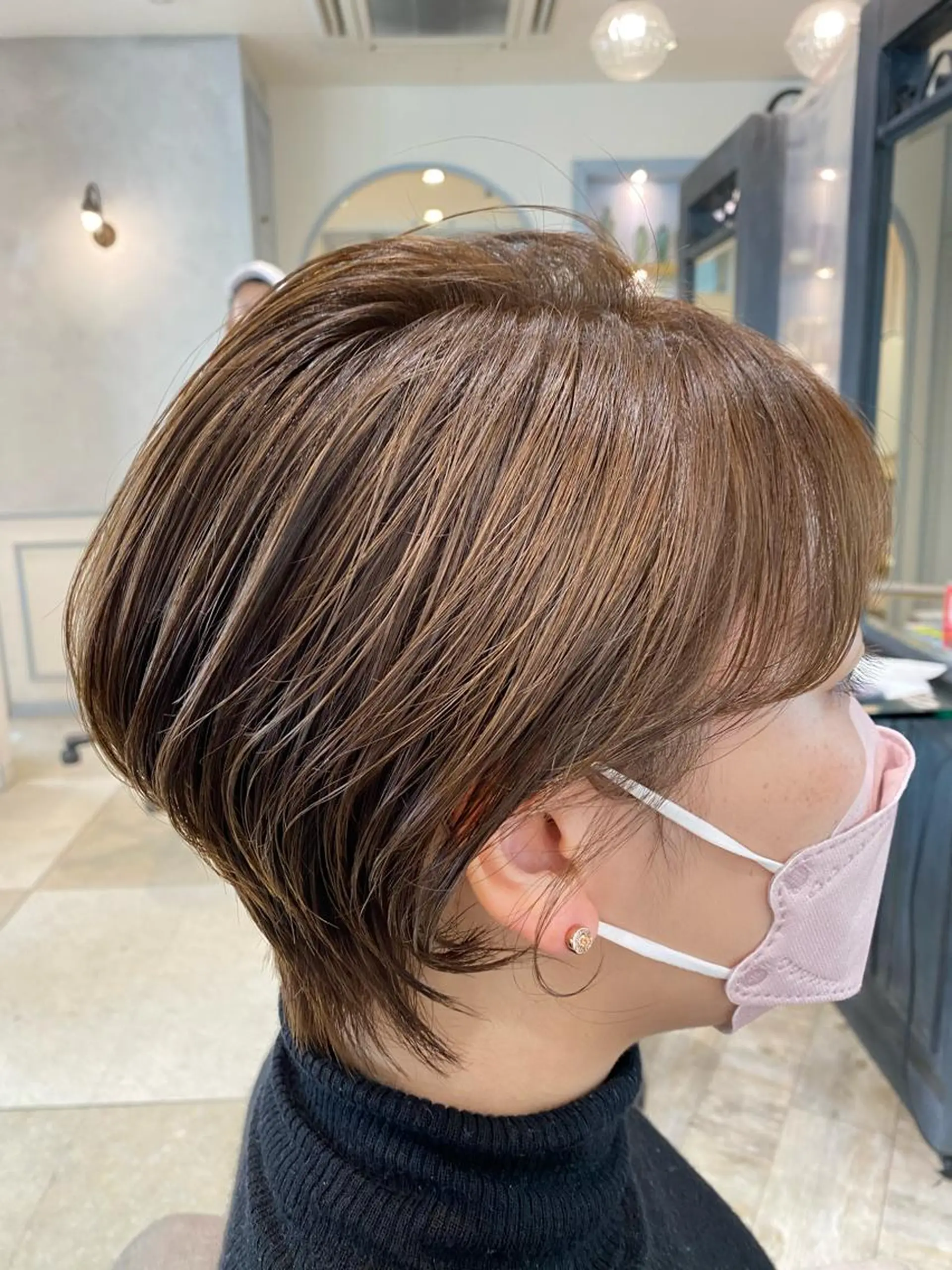 ショート カット ヘアカラー トリートメント くびれショート・ボブ カットorパーマ特化のヘアスタイル