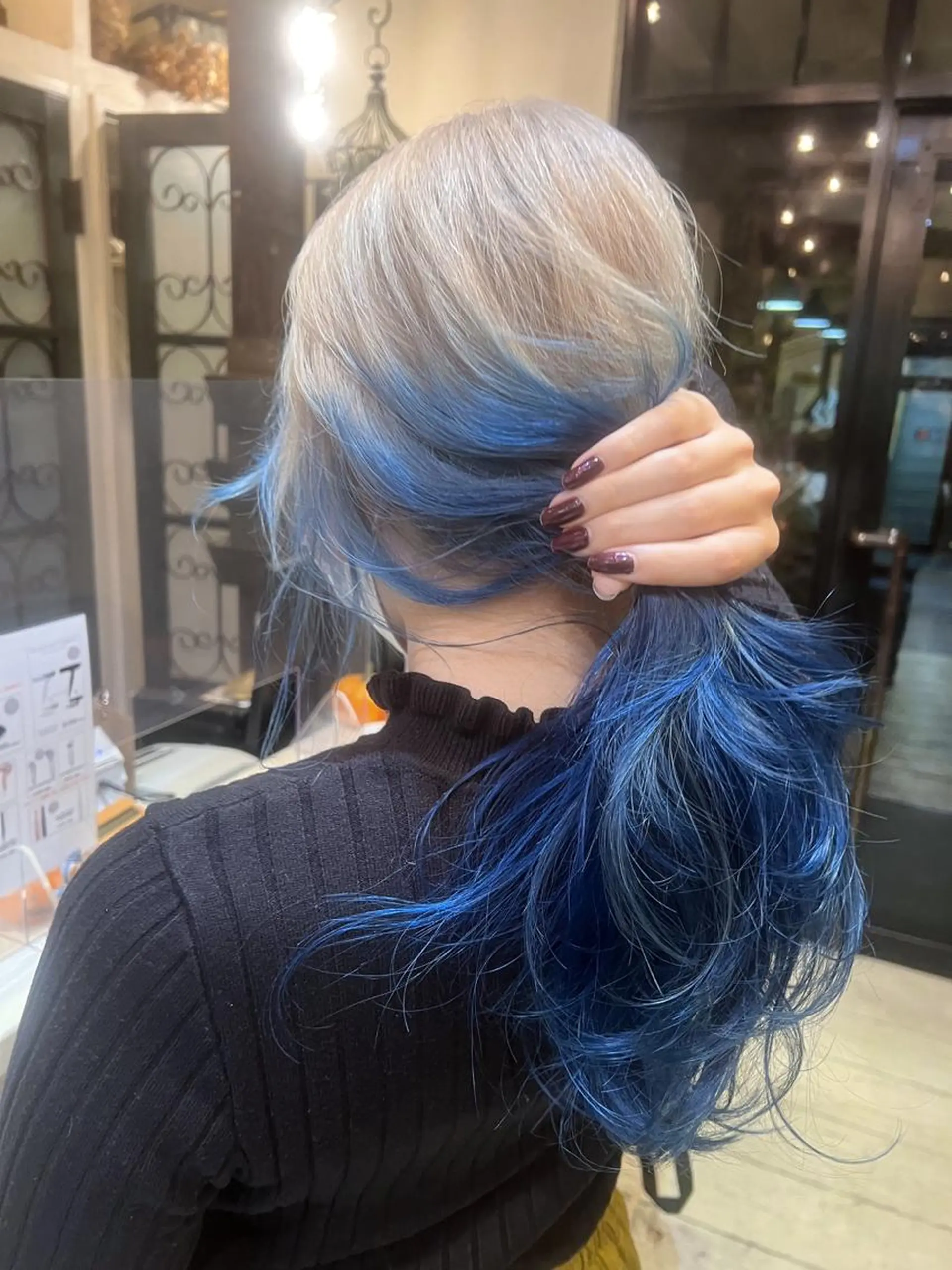 ロング カラー ブリーチ カット ヘアカラー トリートメント 抜きっぱなしブロンド /ハイトーン/カナタのヘアスタイル