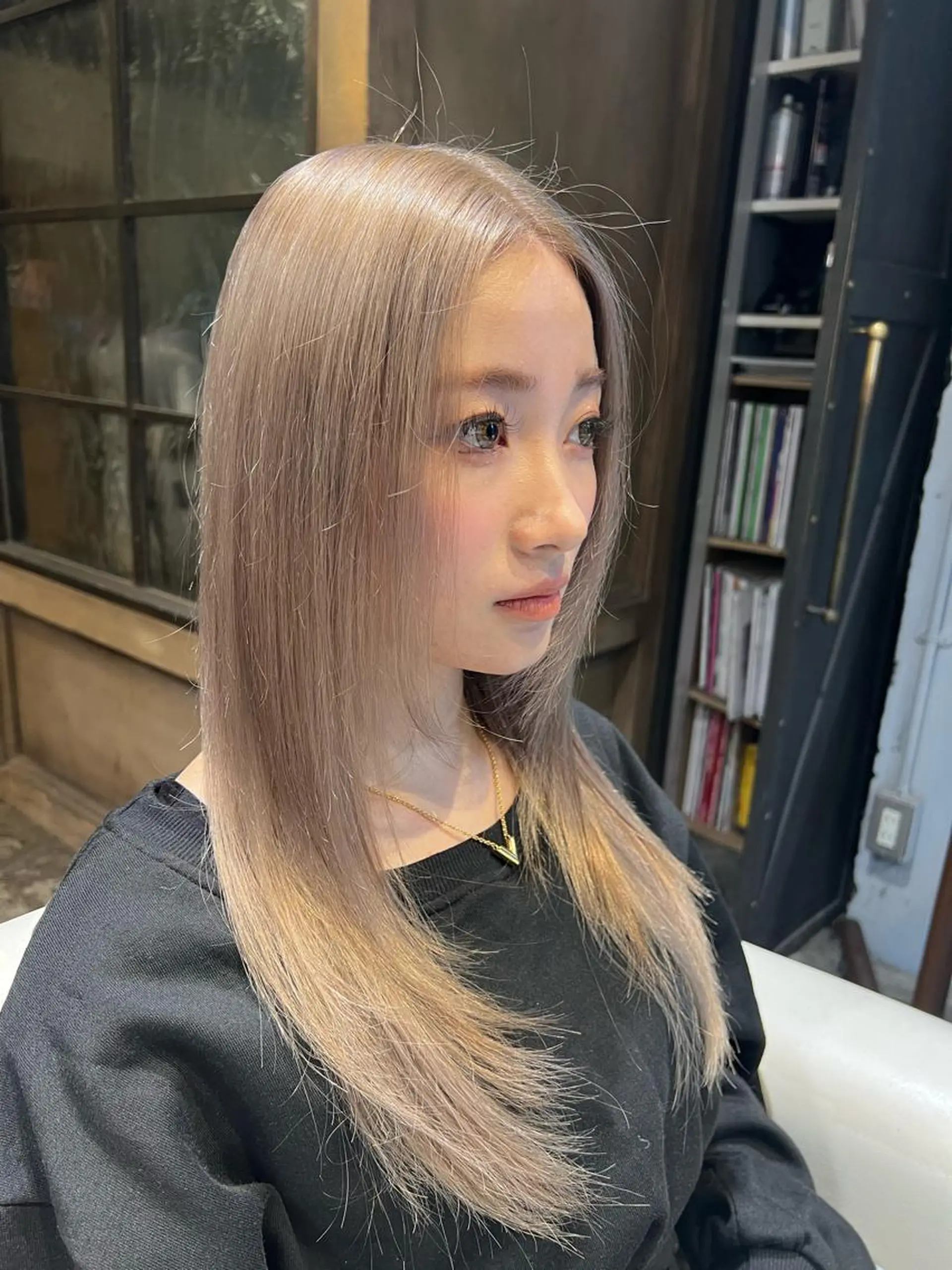 ミディアム カラー 小笠原 悠斗のヘアスタイル