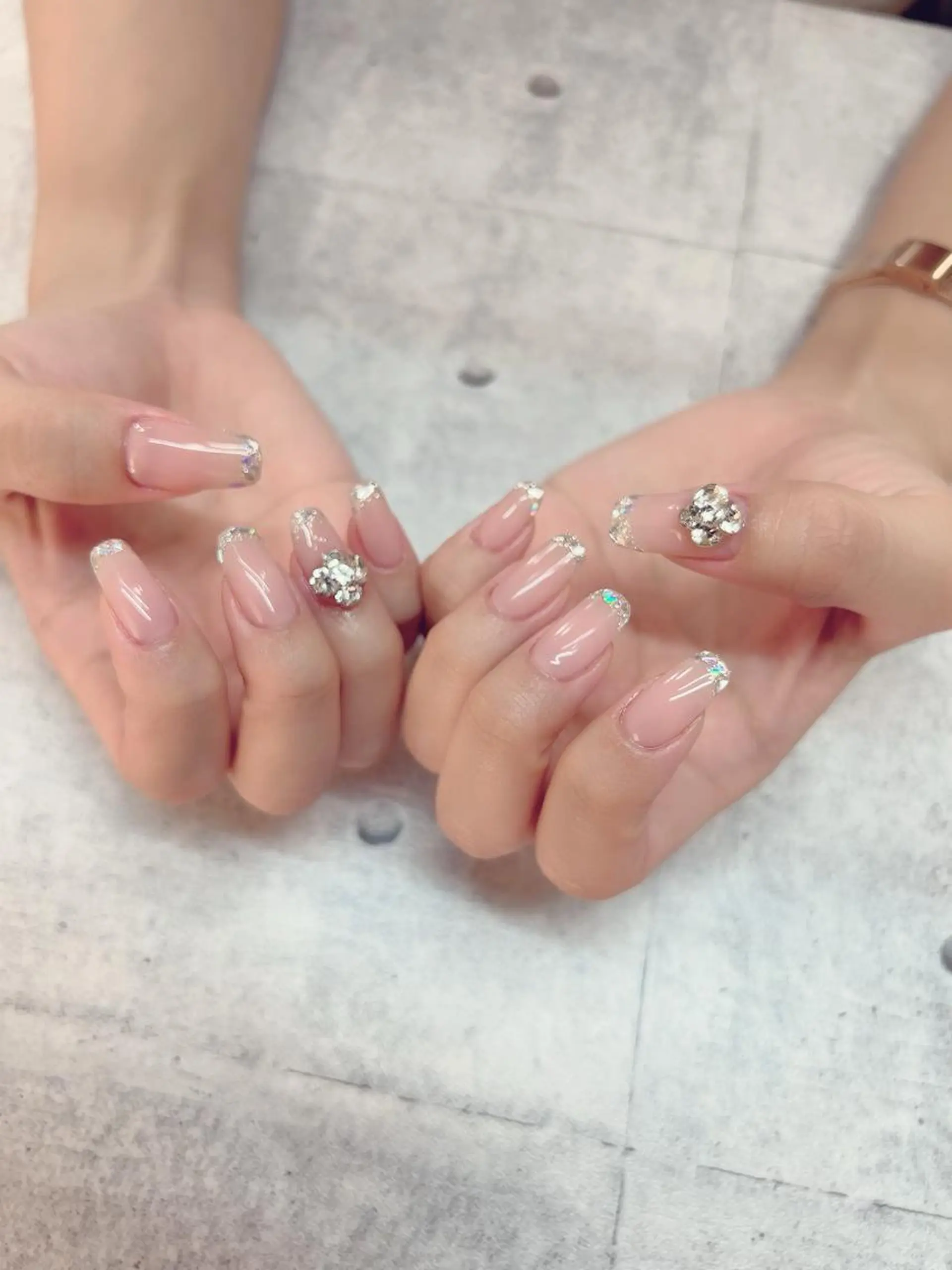 ネイル 北浦和 自爪育成ケアのネイルデザイン