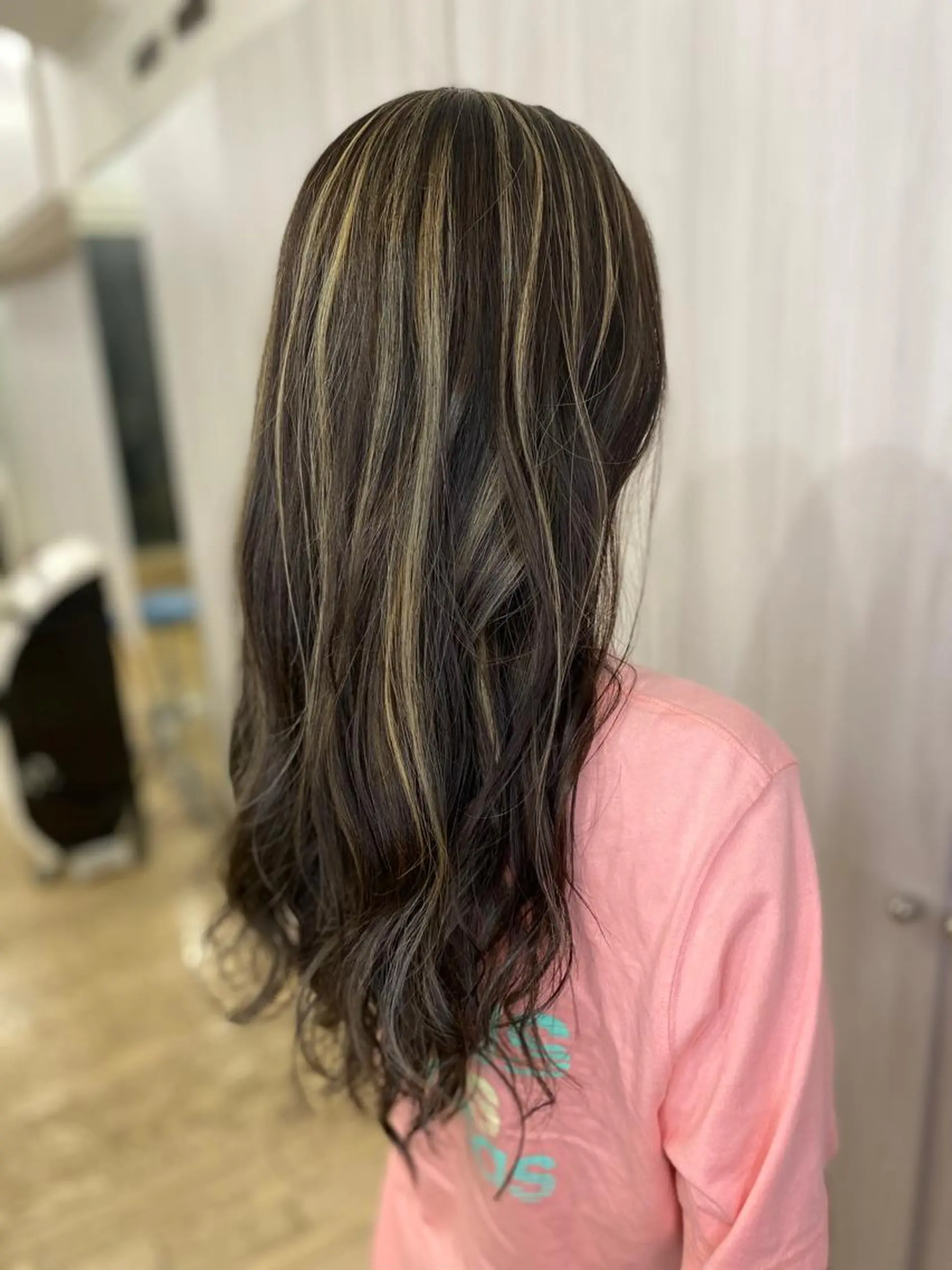 ロング カラー ヘアアレンジ ハイライトカラー 3Dハイライト ハイライト カット トリートメント 松井 敬太郎のヘアスタイル