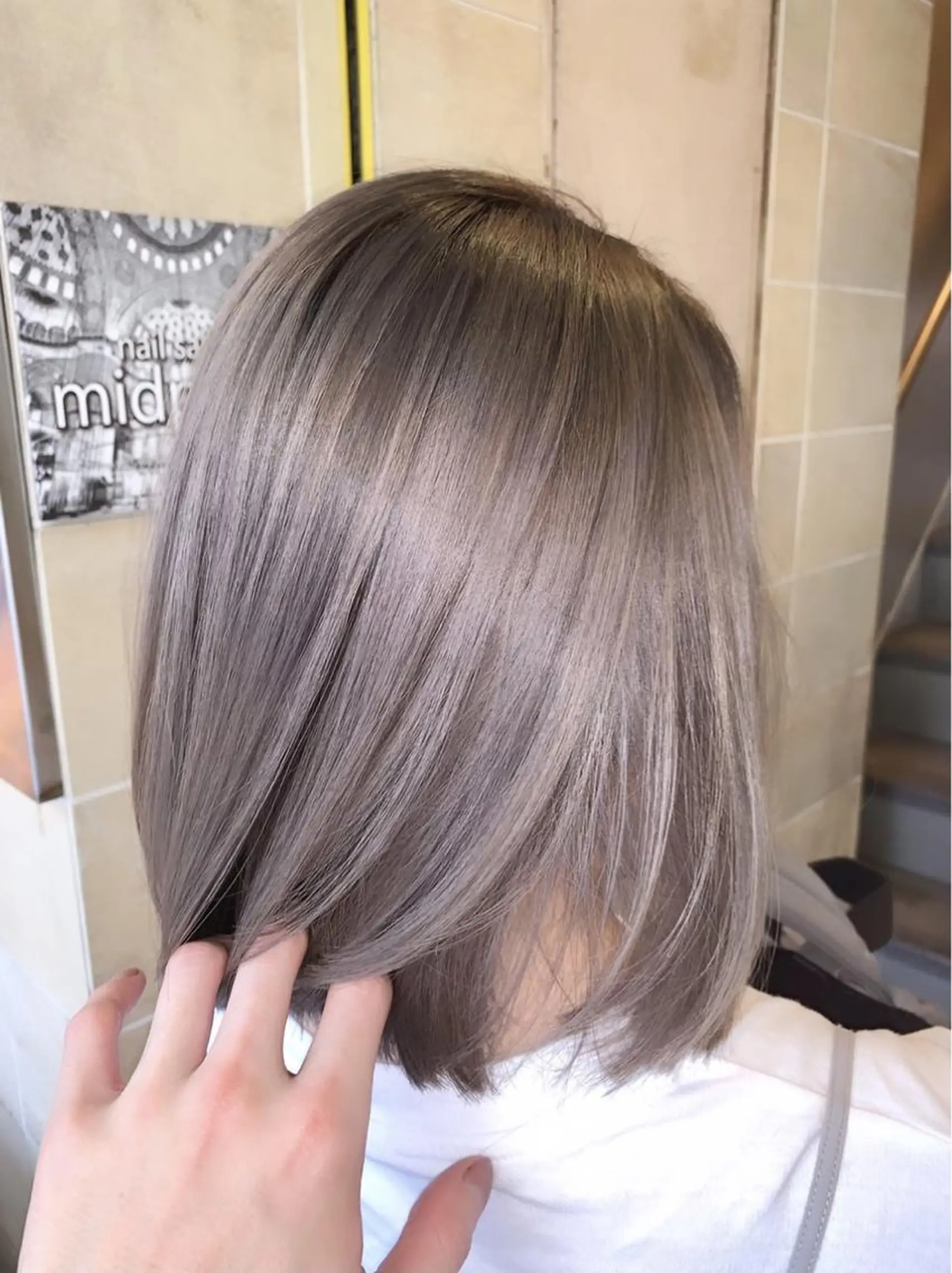 ミディアム カット ヘアカラー トリートメント CARAT堺東 Aujua認定サロンのヘアスタイル