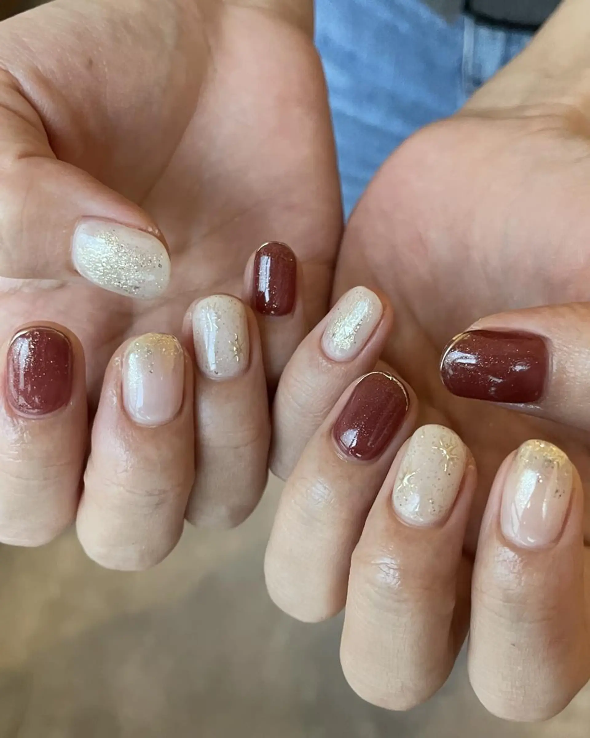 ショート ハンドネイル ネイルサロン Noëlのネイルデザイン