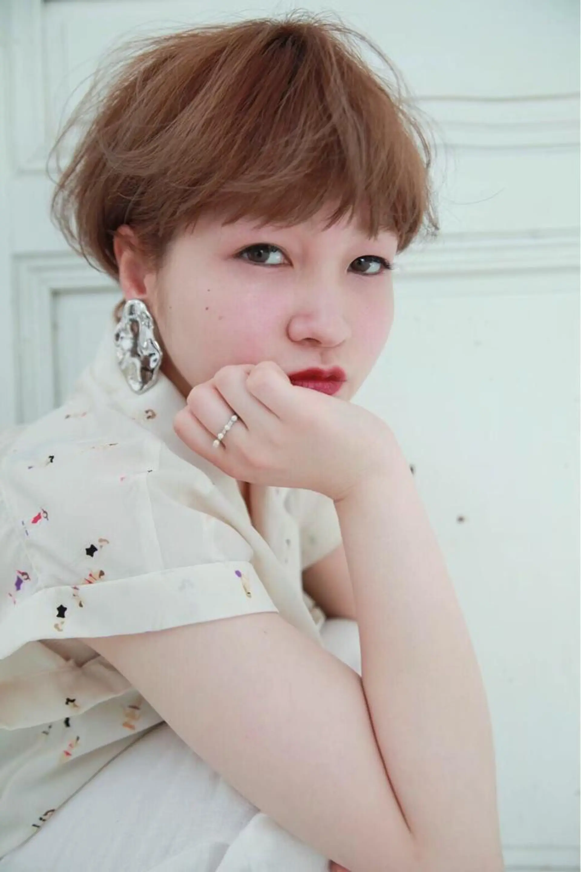 ショート カラー パーマ ヘアアレンジ メンズ キッズ ネイル マツエク・マツパ ヘアカラー EnBlesS西宮 マンツーマン神道有基のヘアスタイル