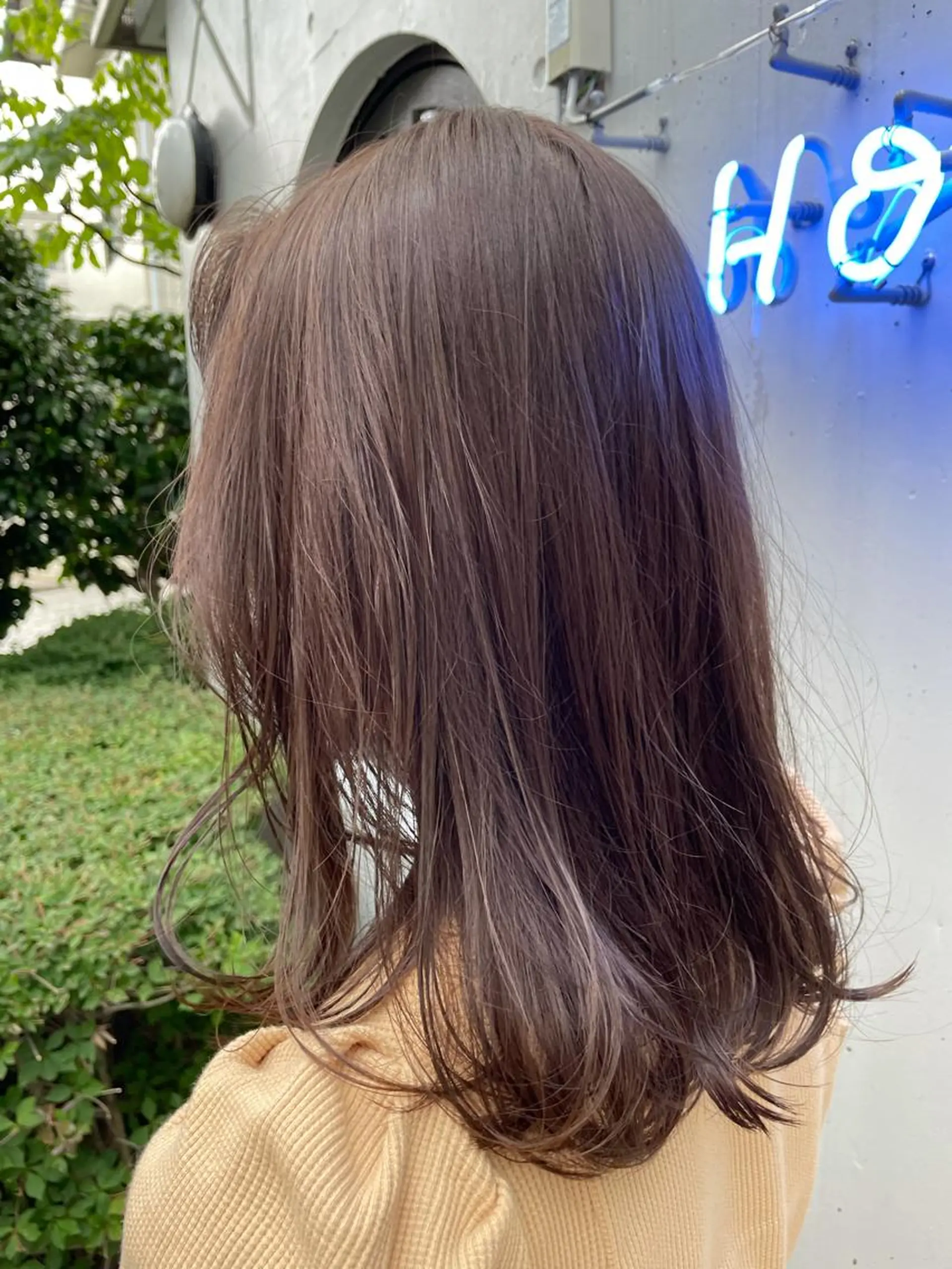 ミディアム カラー ベージュカラー ブリーチ 透明感カラー ラベンダーカラー ラベンダーベージュ hazuki 🌝のヘアスタイル