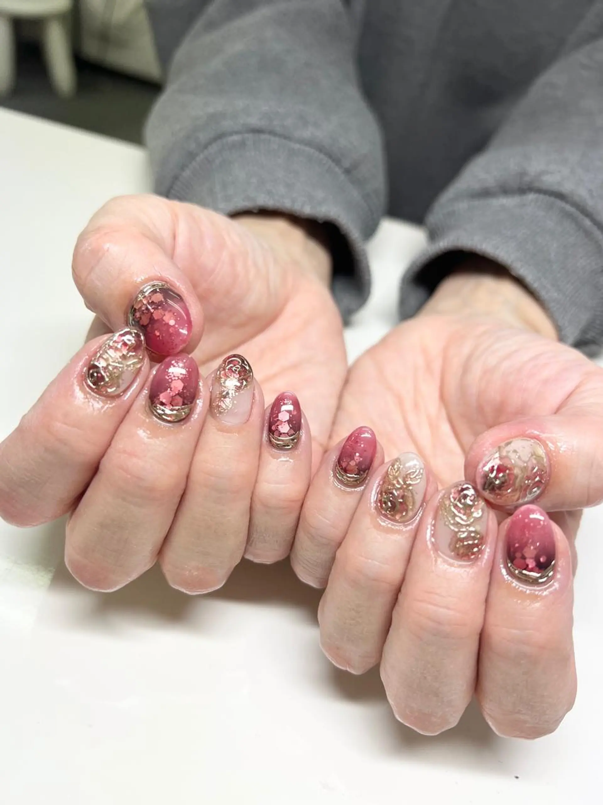 ネイル アートネイル ジェルネイル ニュアンスネイル パラジェル シンプルネイル NAIL by STARry 川口のネイルデザイン