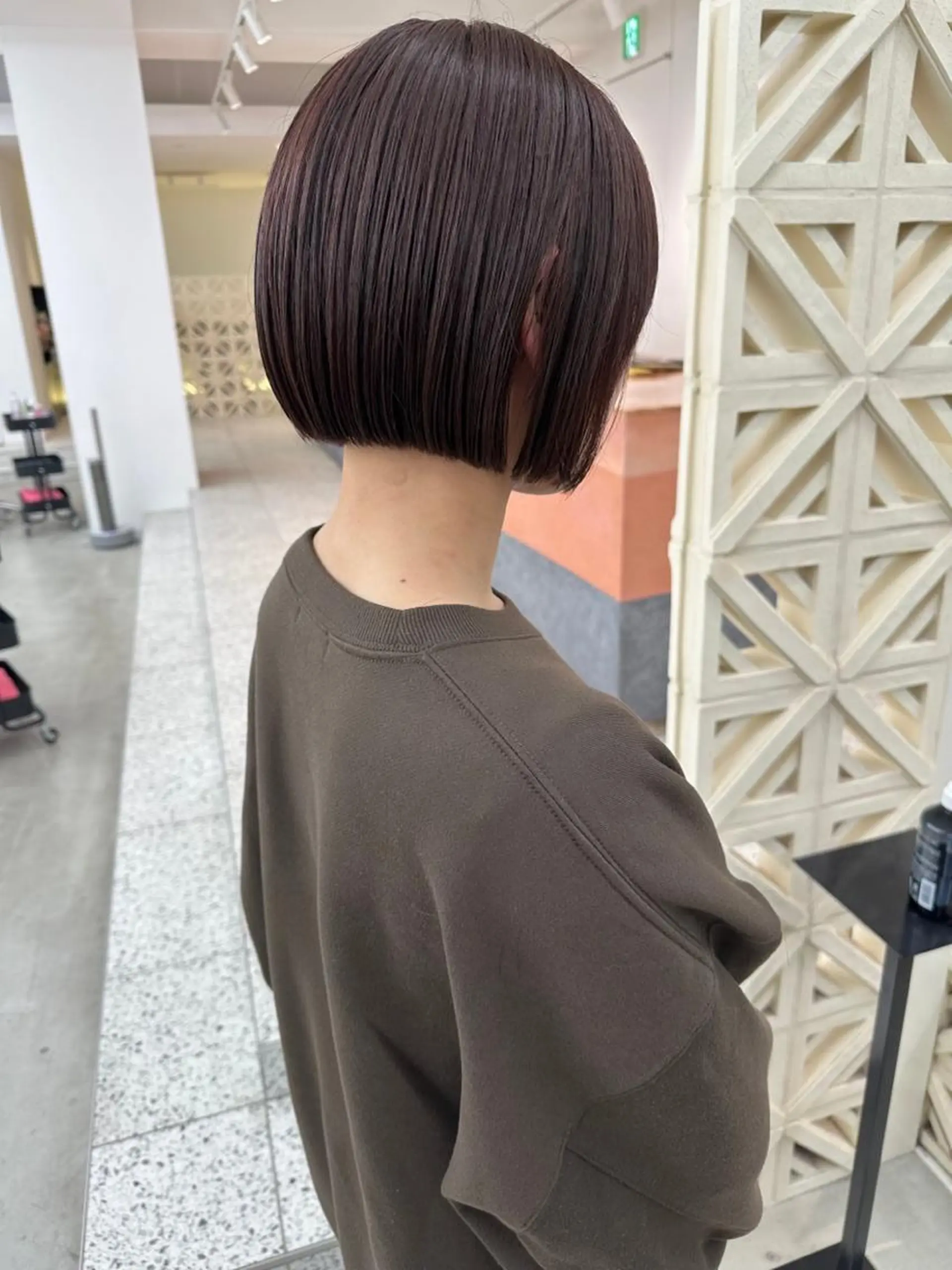 レイヤーボブ/名駅/ くびれボブ/縮毛矯正のヘアスタイル