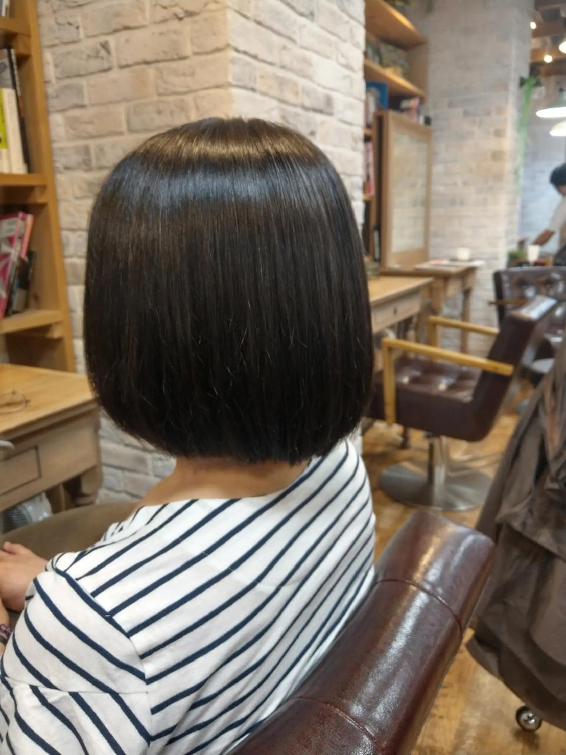 ミディアム カット 縮毛矯正 店長　佐藤 祐輔のヘアスタイル