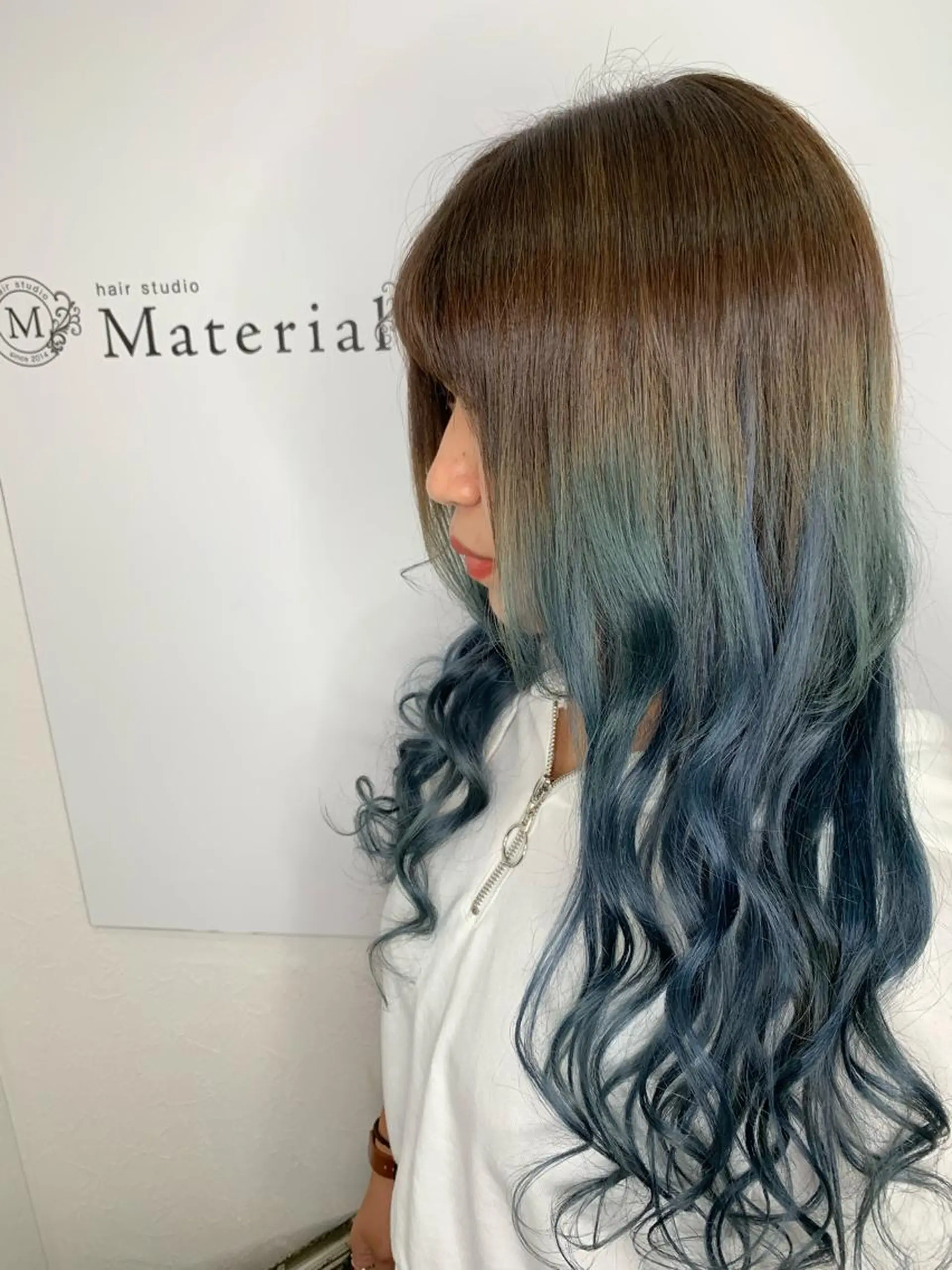 セミロング プルエクステ エクステ ヘアカラー エクステ Wakita Masakiのヘアスタイル