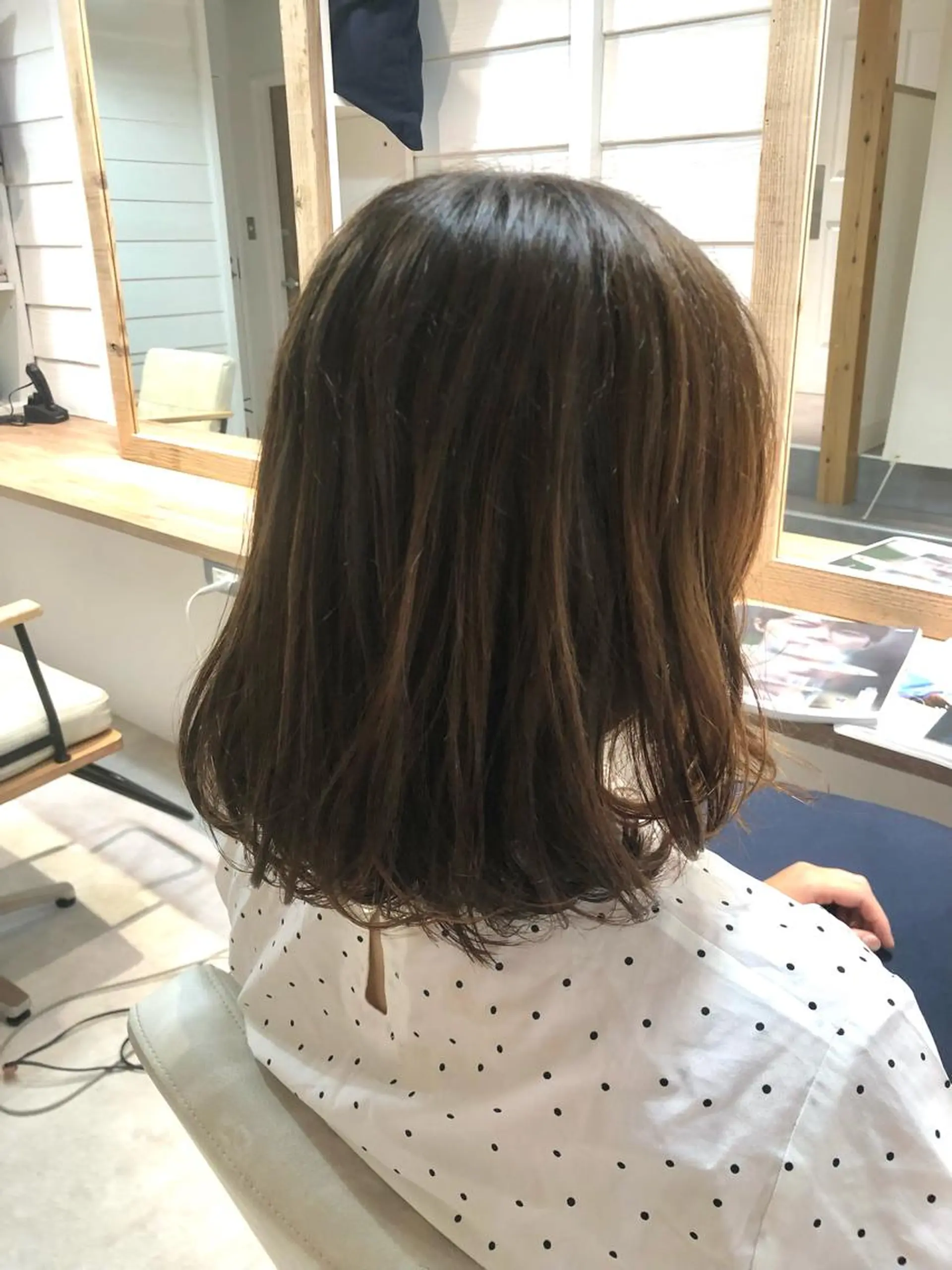 ミディアム ボブ カット Annie 吉田 裕美のヘアスタイル