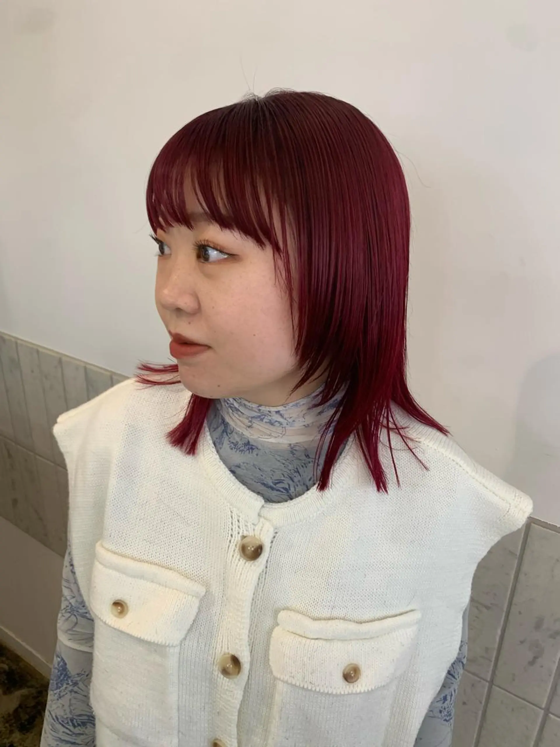 ミディアム カラー Terve. 水野 菜々香のヘアスタイル